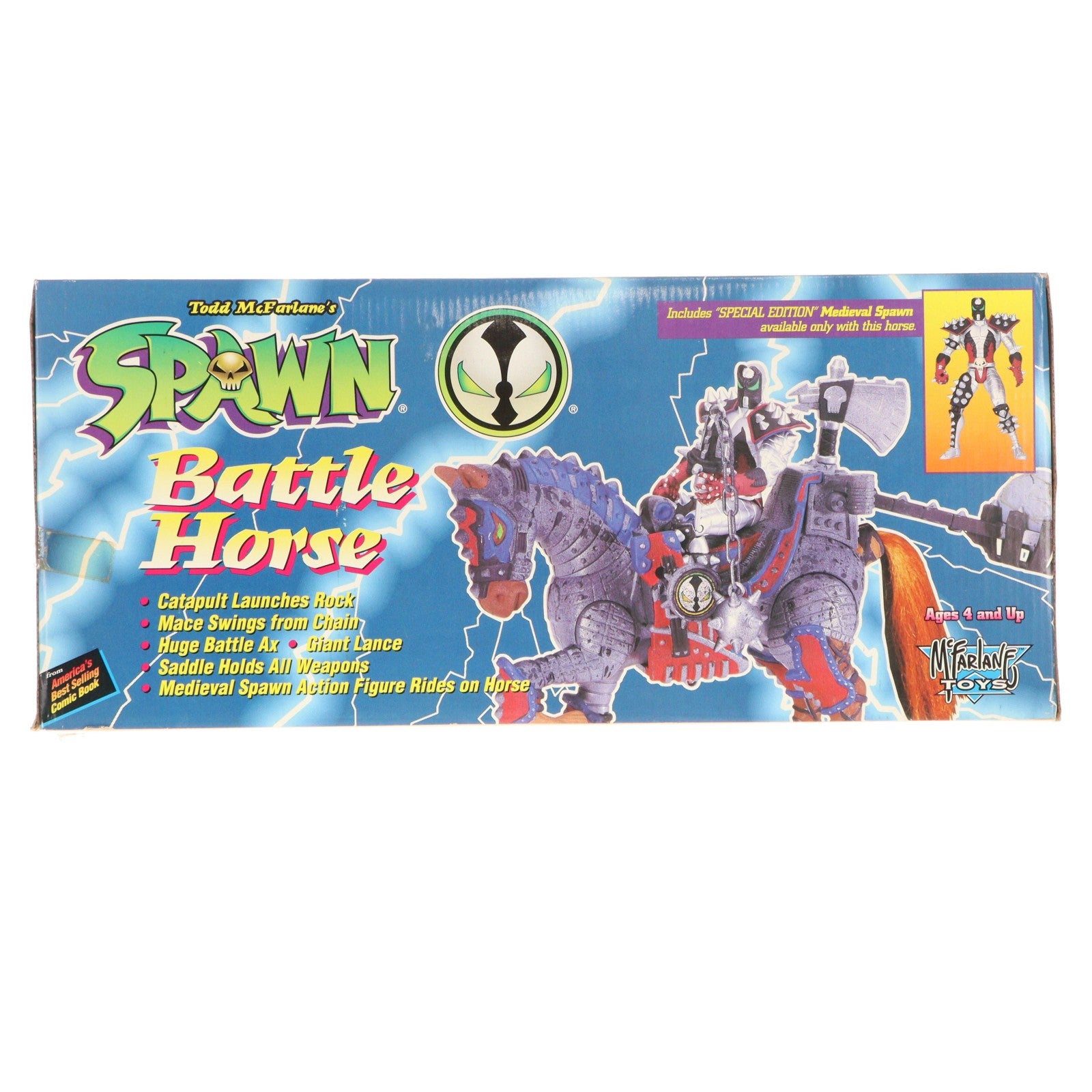【中古即納】[FIG] スポーン・ウルトラ・アクションフィギュア バトル・ホース SPAWN 完成品 可動フィギュア マクファーレン・トイズ(19991231)