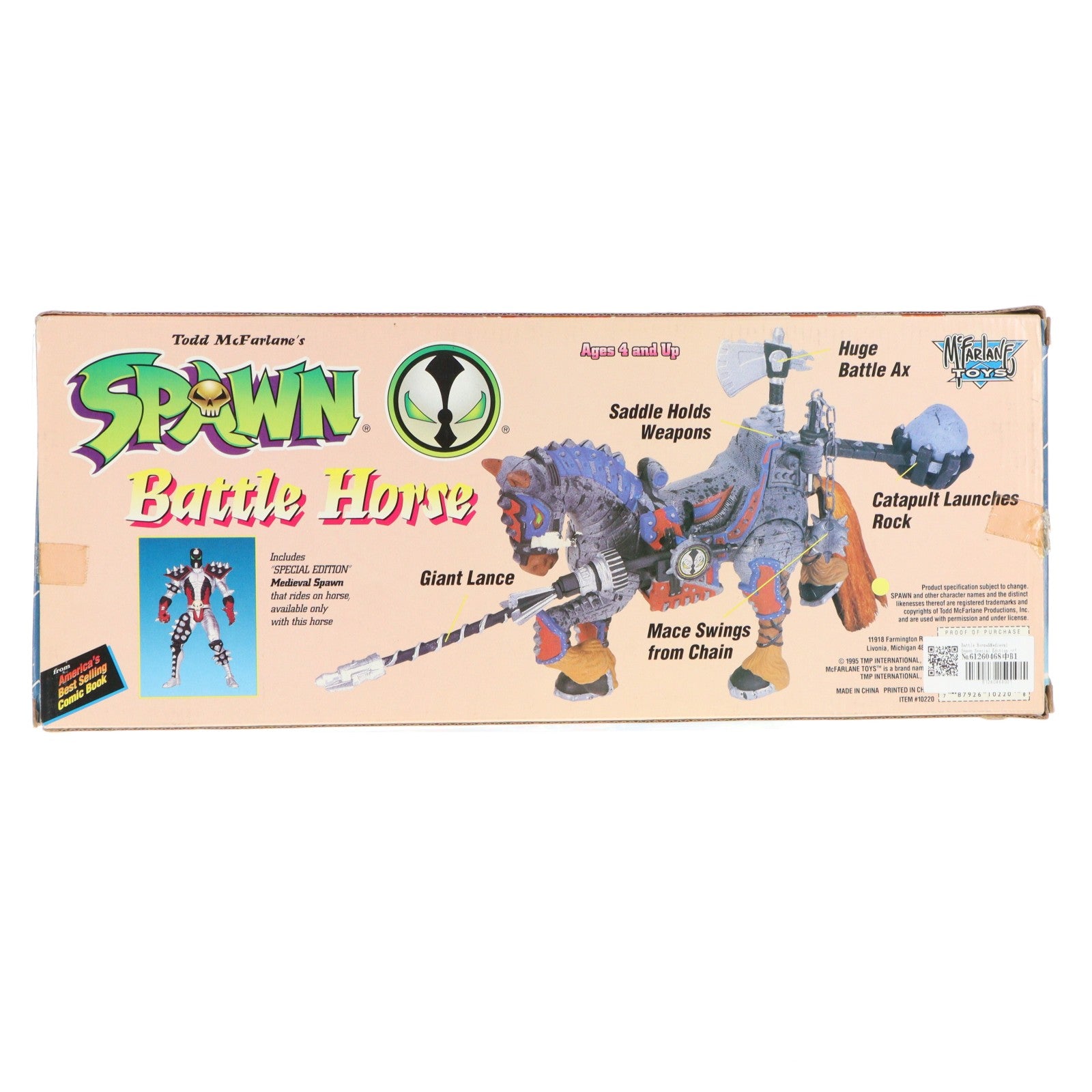 【中古即納】[FIG] スポーン・ウルトラ・アクションフィギュア バトル・ホース SPAWN 完成品 可動フィギュア マクファーレン・トイズ(19991231)
