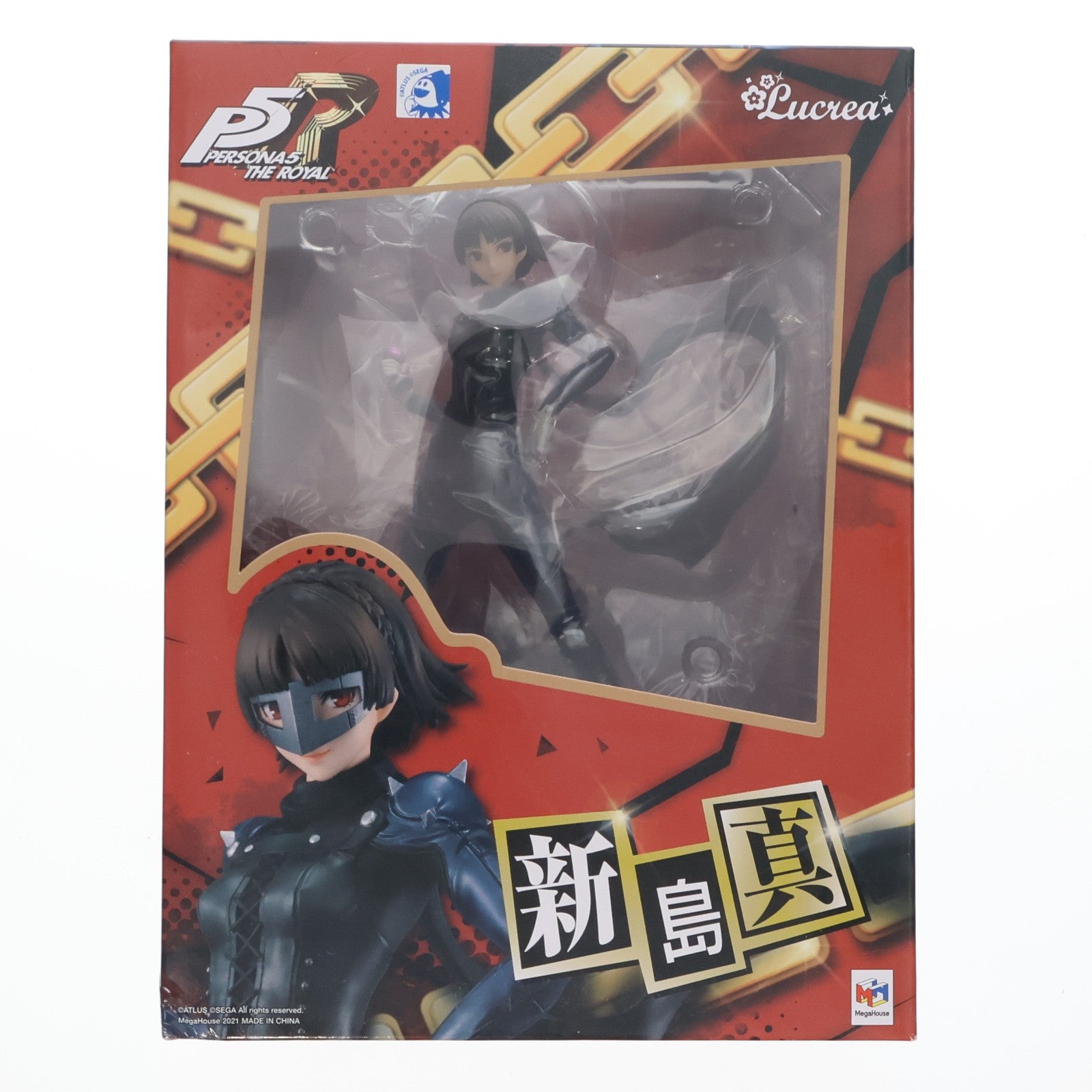【中古即納】[FIG] Lucrea(ルクリア) 新島真(にいじままこと) ペルソナ5 ザ・ロイヤル 完成品 フィギュア 一部オンラインショップ限定 メガハウス(20210930)
