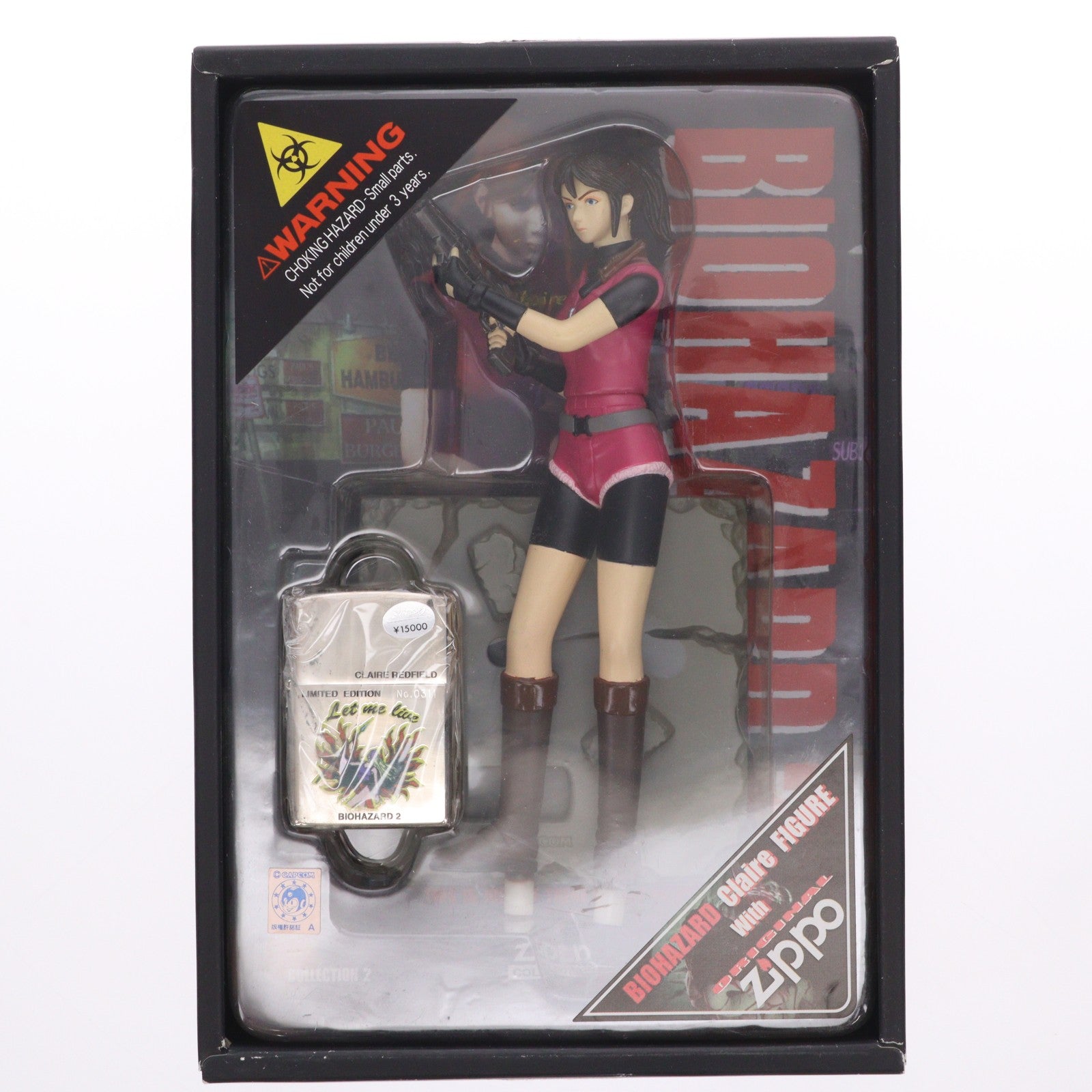【中古即納】[FIG] BIOHAZARD Claire(クレア) FIGURE with ORIGINAL Zippo バイオハザード2 完成品 フィギュア ヨシダ(19991231)