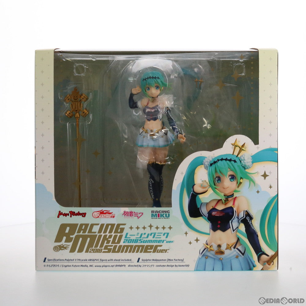 【中古即納】[FIG] レーシングミク 2018 summer Ver. キャラクター・ボーカル・シリーズ 01 初音ミク 1/7 完成品 フィギュア GOODSMILE ONLINE SHOP&あみあみ&Amazon.co.jp限定 マックスファクトリー(20210630)