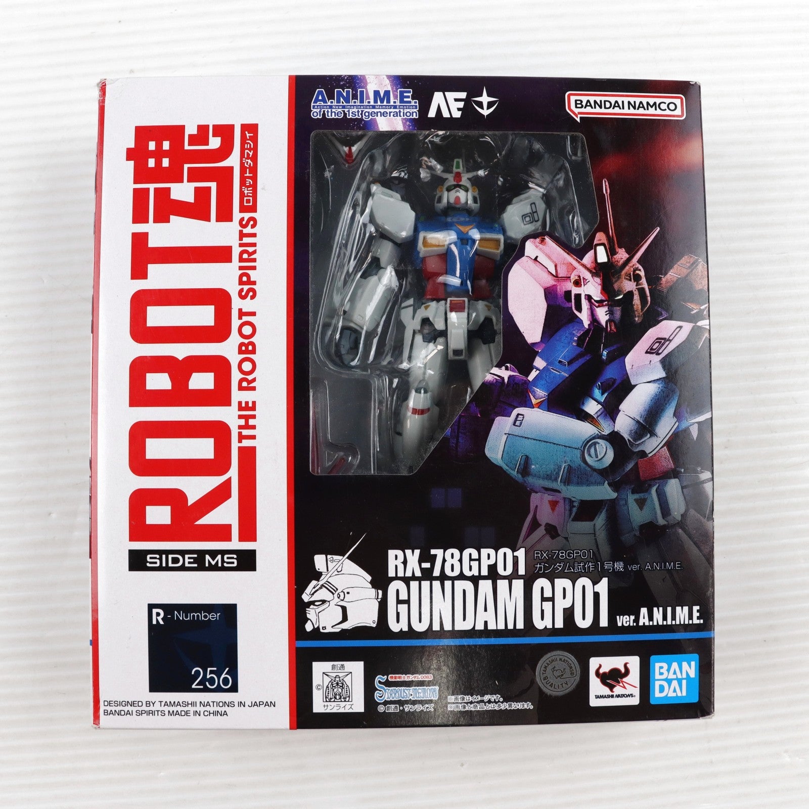 【中古即納】[FIG] ROBOT魂(SIDE MS) RX-78GP01 ガンダム試作1号機 ver. A.N.I.M.E. 機動戦士ガンダム0083 STARDUST MEMORY 完成品 可動フィギュア バンダイスピリッツ(20190720)