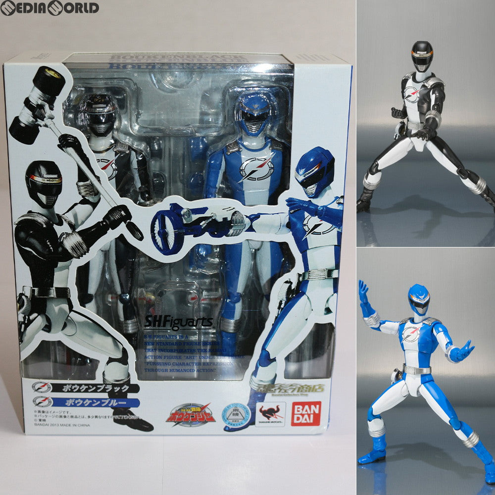 【中古即納】[FIG] 魂ウェブ商店限定 S.H.Figuarts(フィギュアーツ) ボウケンブラック&ボウケンブルー 轟轟戦隊ボウケンジャー 完成品 可動フィギュア バンダイ(20130824)