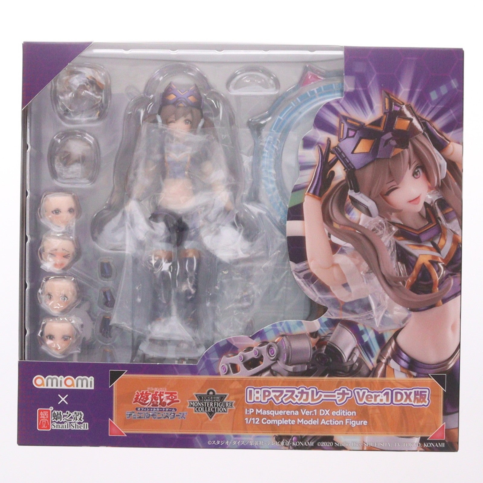 【中古即納】[FIG] KCS・あみあみ限定特典付属 I:Pマスカレーナ Ver.1 DX版 遊戯王カードゲーム モンスターフィギュアコレクション 1/12 完成品 アクションフィギュア あみあみ×蝸之殼Snail Shell(20250914)