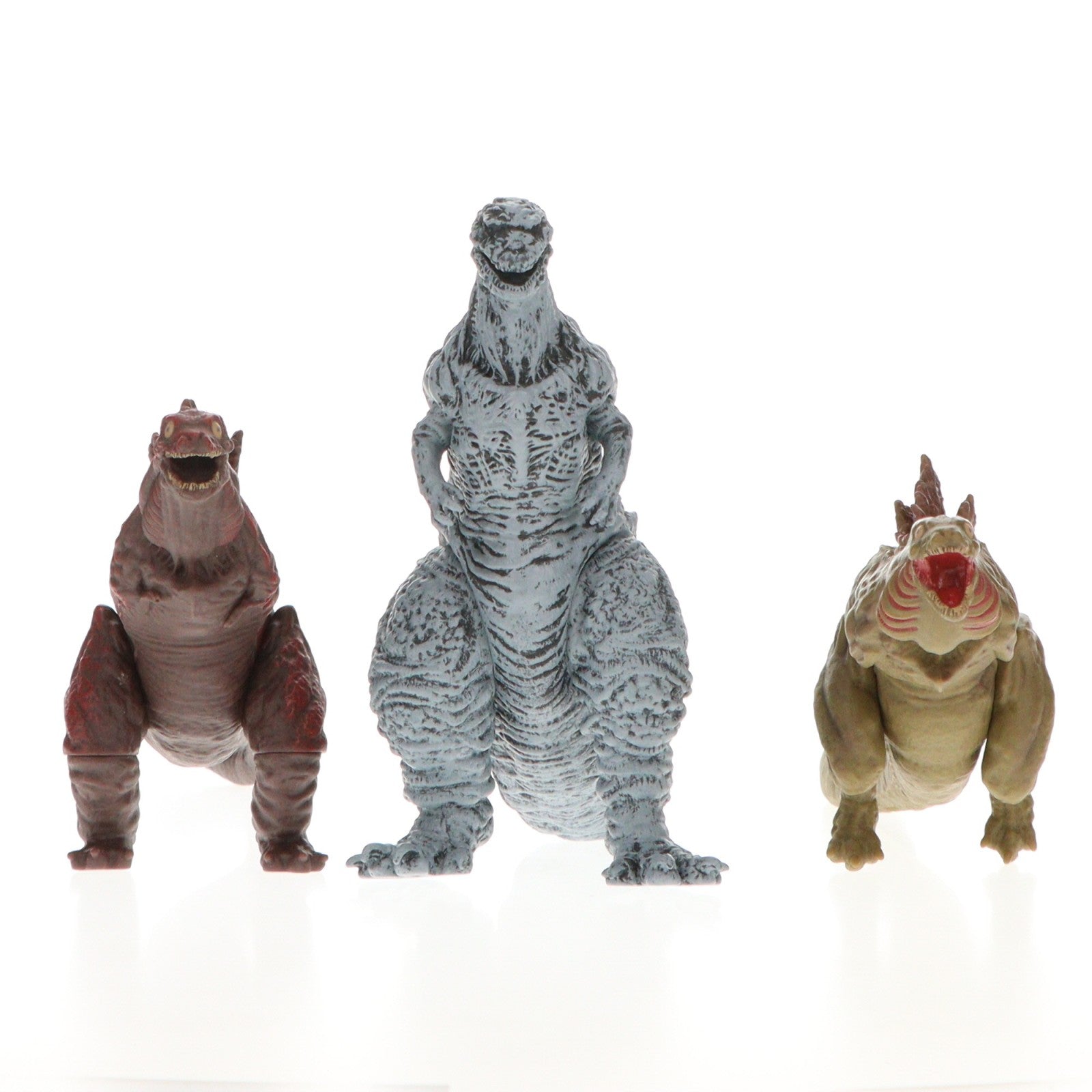【中古即納】[FIG] プレミアムバンダイ限定 ムービーモンスターシリーズ ゴジラ2016 形態変化3体セット シン・ゴジラ 完成品 フィギュア バンダイ(20170930)