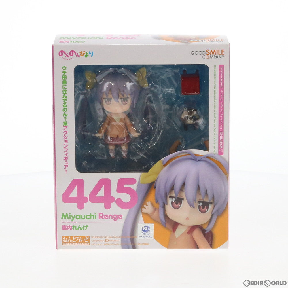 【中古即納】[FIG] GOODSMILE ONLINE SHOP限定特典付属 ねんどろいど 445 宮内れんげ(みやうちれんげ) のんのんびより 完成品 可動フィギュア グッドスマイルカンパニー(20141128)