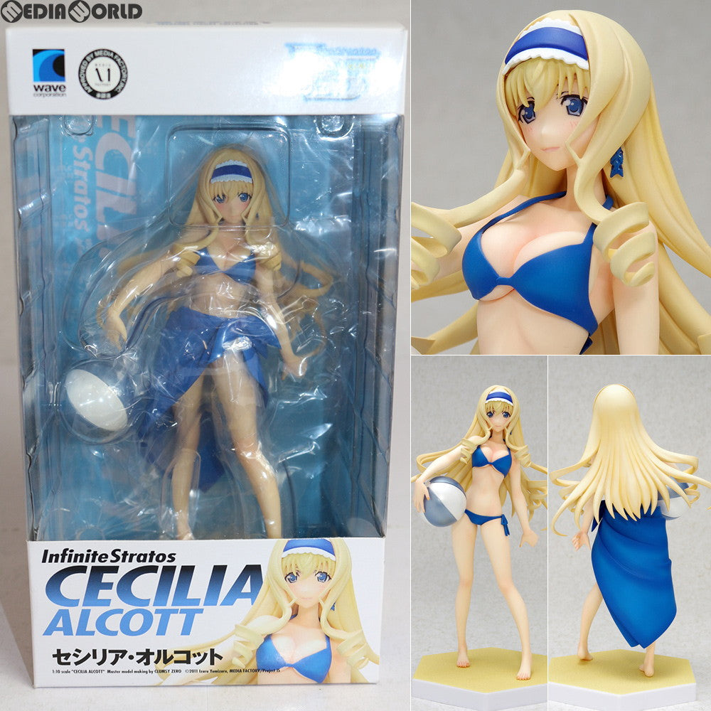 【中古即納】[FIG] BEACH QUEENS(ビーチクイーンズ) セシリア・オルコット IS インフィニット・ストラトス 1/10 完成品 フィギュア(NF-173) ウェーブ(WAVE)(20120530)