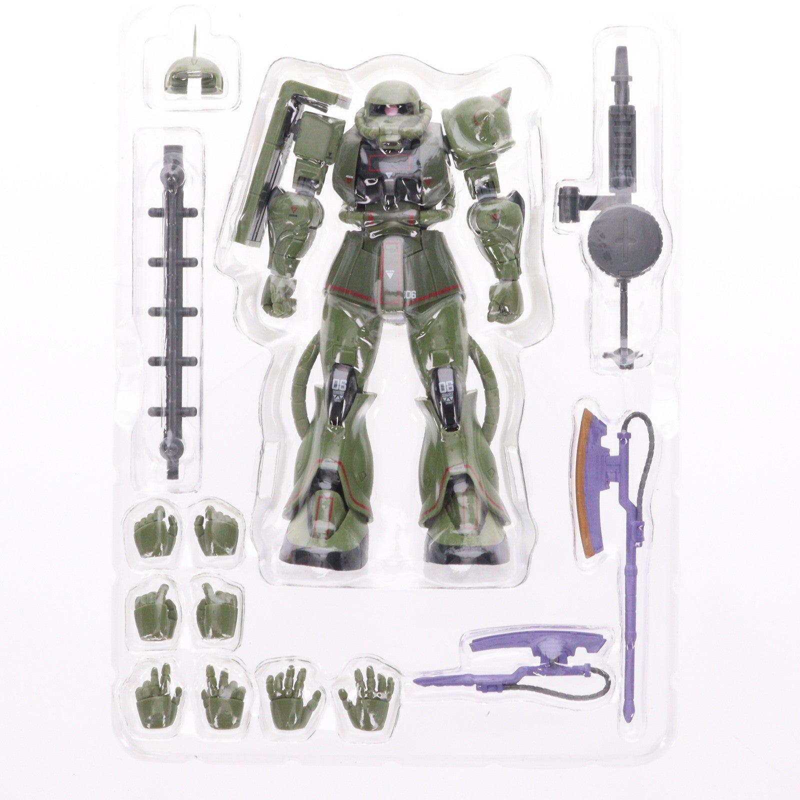 【中古即納】[FIG] ROBOT魂(SIDE MS) MS-06 量産型ザク ver. A.N.I.M.E. ～リアルマーキング～ 機動戦士ガンダム 完成品 可動フィギュア TAMASHII NATIONS TOKYO限定 バンダイスピリッツ(20190427)