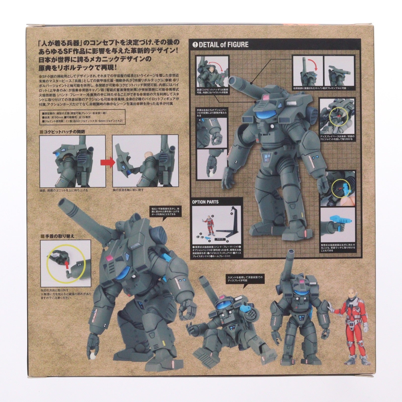 【中古即納】[FIG] 特撮リボルテック No.037 機動歩兵(スタジオぬえデザイン版) 宇宙の戦士 完成品 可動フィギュア 海洋堂(20120501)