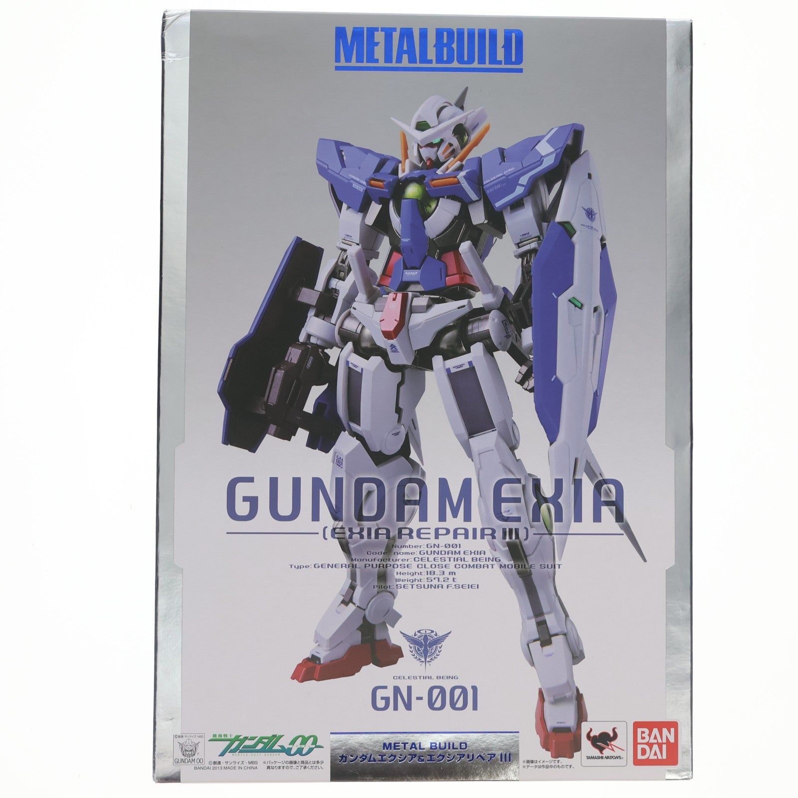 【中古即納】[FIG] METAL BUILD ガンダムエクシア&エクシアリペアIII 機動戦士ガンダム00(ダブルオー) 完成品 可動フィギュア バンダイ(20160811)