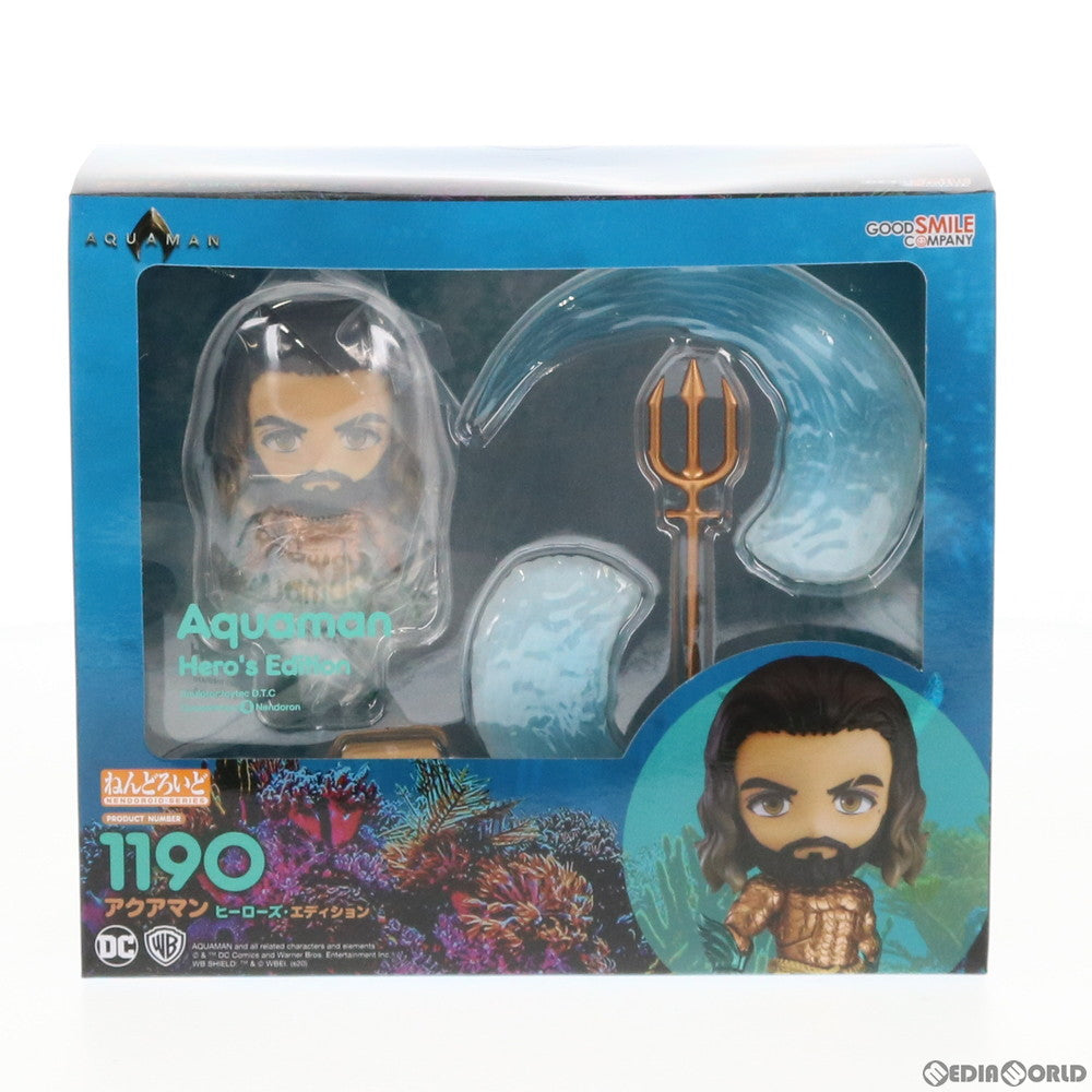 【中古即納】[FIG] ねんどろいど 1190 アクアマン ヒーローズ・エディション 完成品 可動フィギュア グッドスマイルカンパニー(20200126)
