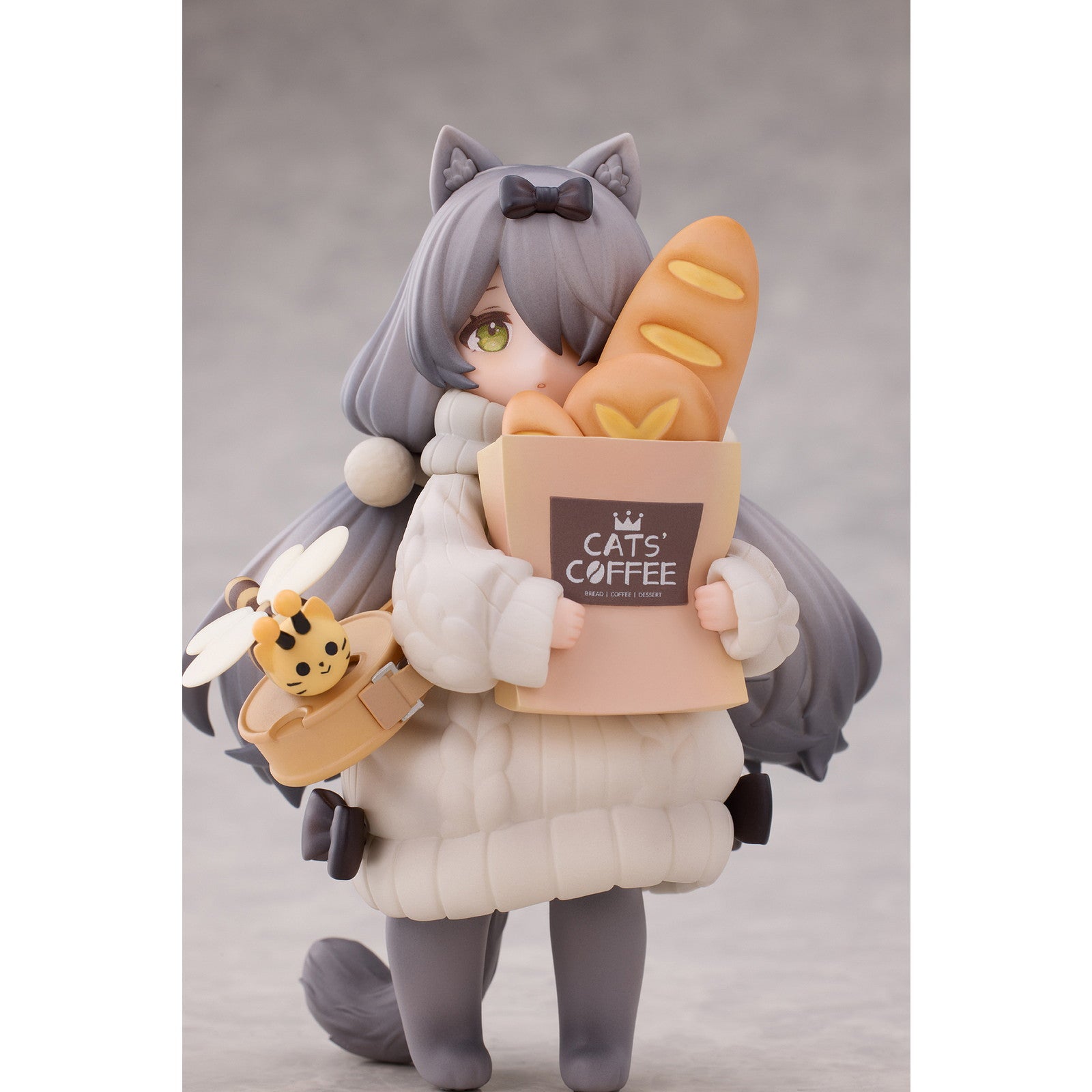 【中古即納】[FIG] セット購入特典付属 DLCシリーズ ティータイム キャッツ シーン にゃん町「パン屋」店員にゃん&お客にゃんセット 完成品 フィギュア RIBOSE(核糖文化)(20250531)