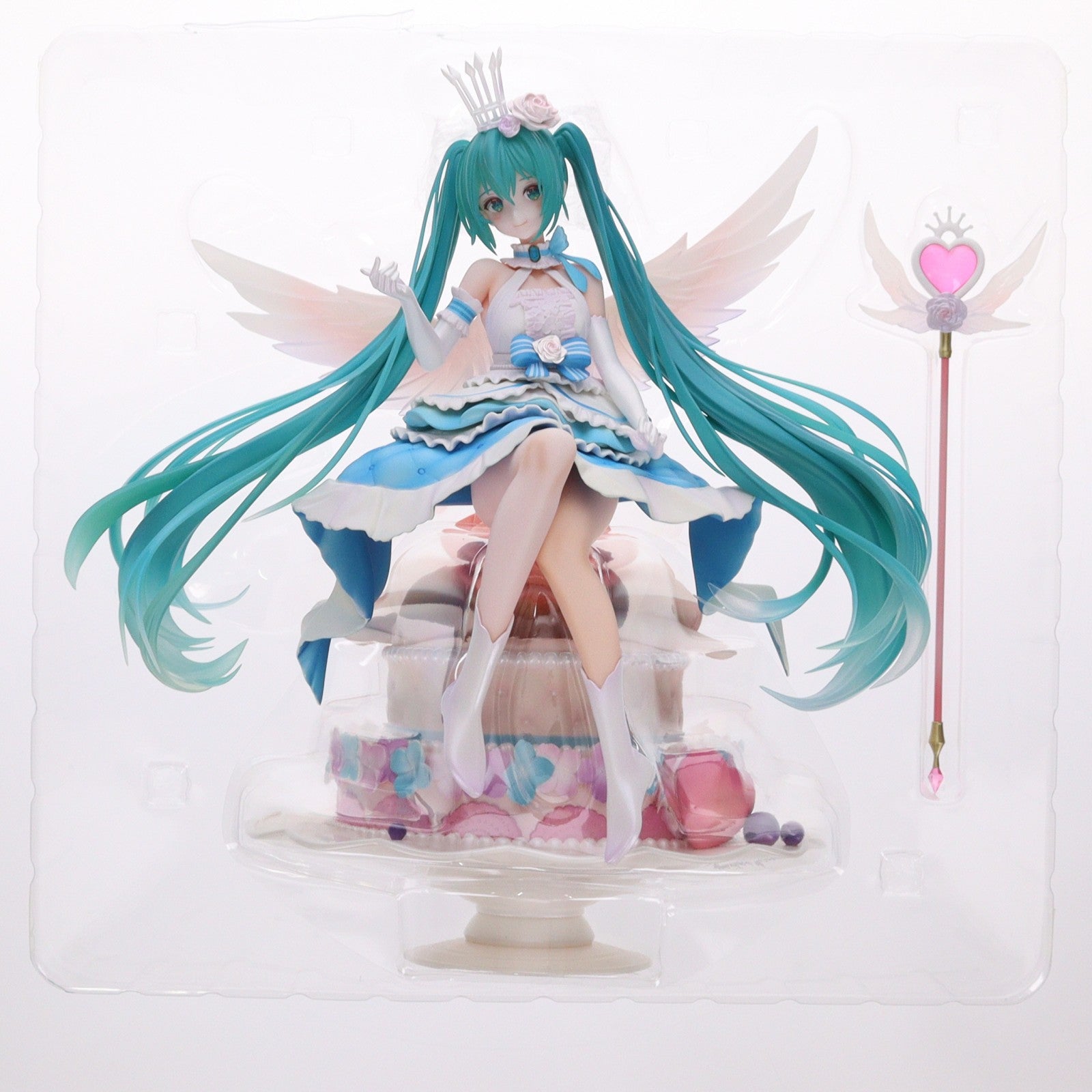 【中古即納】[FIG] spiritale公式ショップ限定 初音ミク Birthday 2020～Sweet Angel ver.～ キャラクター・ボーカル・シリーズ01 初音ミク 1/7 完成品 フィギュア Spiritale(スピリテイル)/タイトー(20210831)