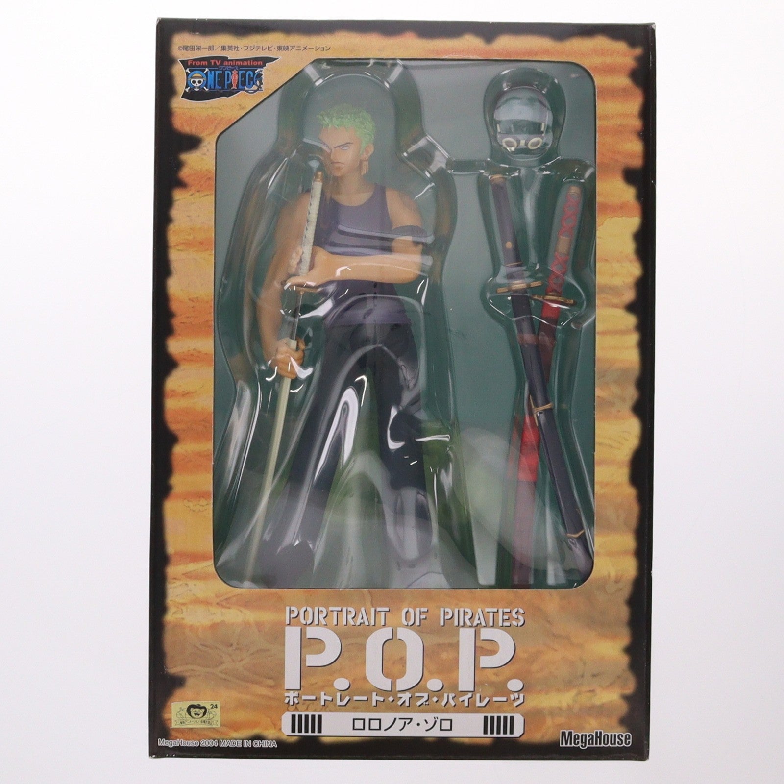 【中古即納】[FIG] エクセレントモデル Portrait.Of.Pirates P.O.P ロロノア・ゾロ ONE PIECE(ワンピース) 1/8 完成品 フィギュア メガハウス(20040430)