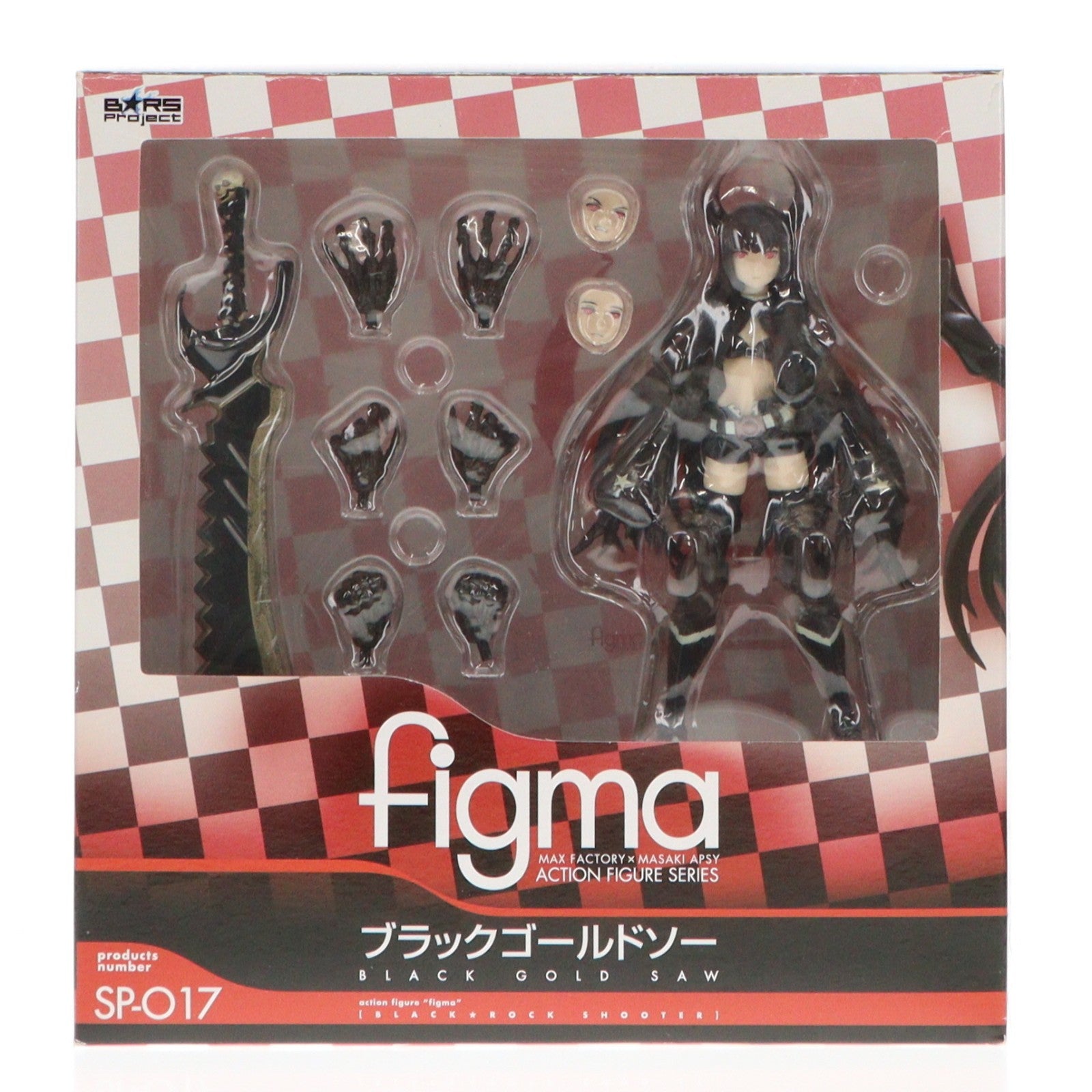 【中古即納】[FIG] figma(フィグマ) SP-017 ブラックゴールドソー ブラック★ロックシューター 完成品 可動フィギュア B★RS Project/マックスファクトリー(20110324)