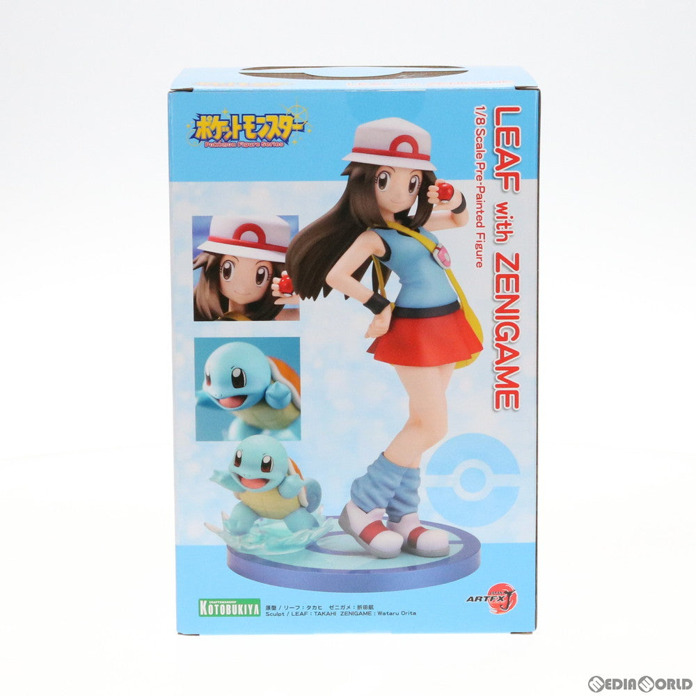 【中古即納】[FIG] ARTFX J リーフ with ゼニガメ ポケットモンスター ファイアレッド・リーフグリーン 1/8 完成品 フィギュア(PP817) コトブキヤ(20190928)