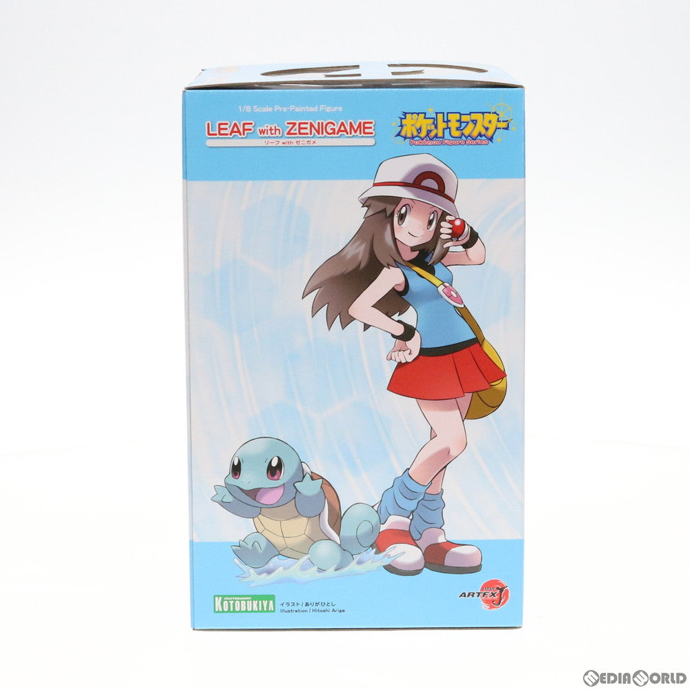 【中古即納】[FIG] ARTFX J リーフ with ゼニガメ ポケットモンスター ファイアレッド・リーフグリーン 1/8 完成品 フィギュア(PP817) コトブキヤ(20190928)