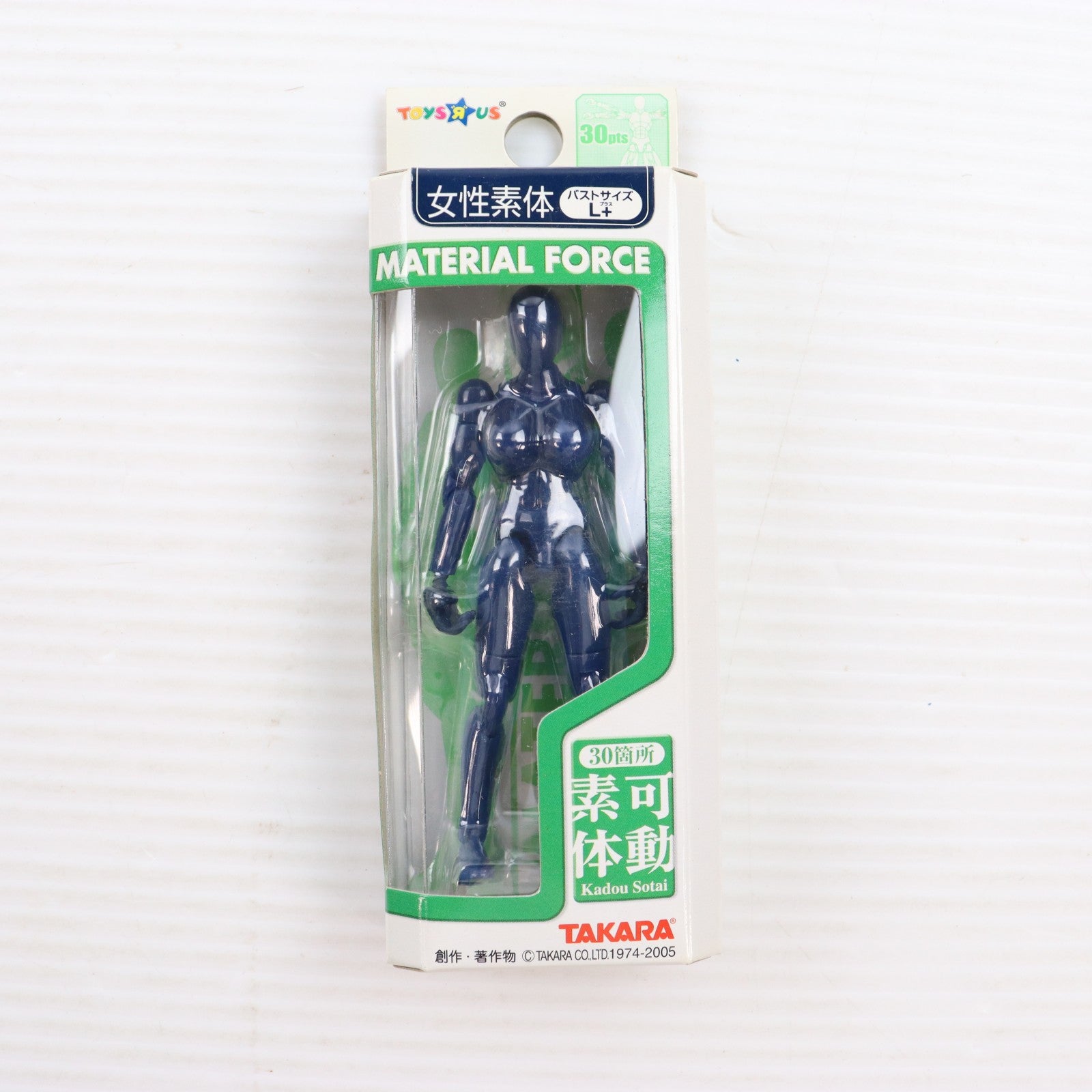 【中古即納】[FIG] トイザらス限定 ミクロマン ミクロレディナタシオン マテリアルフォース 女性素体 紺色 バストサイズL+ 完成品 可動フィギュア(ML-30) タカラ(20041231)