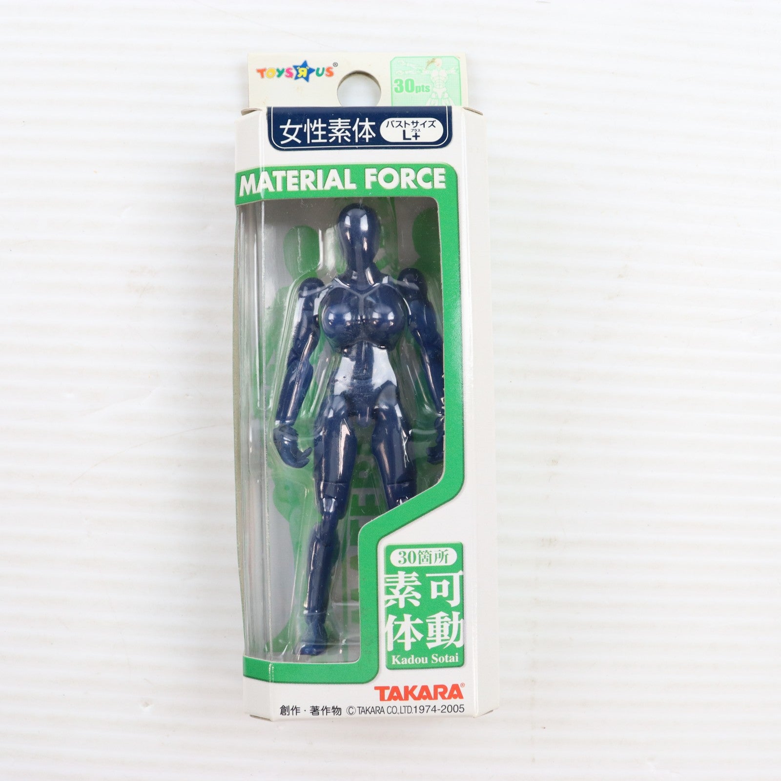 【中古即納】[FIG] トイザらス限定 ミクロマン ミクロレディナタシオン マテリアルフォース 女性素体 紺色 バストサイズL+ 完成品 可動フィギュア(ML-30) タカラ(20041231)
