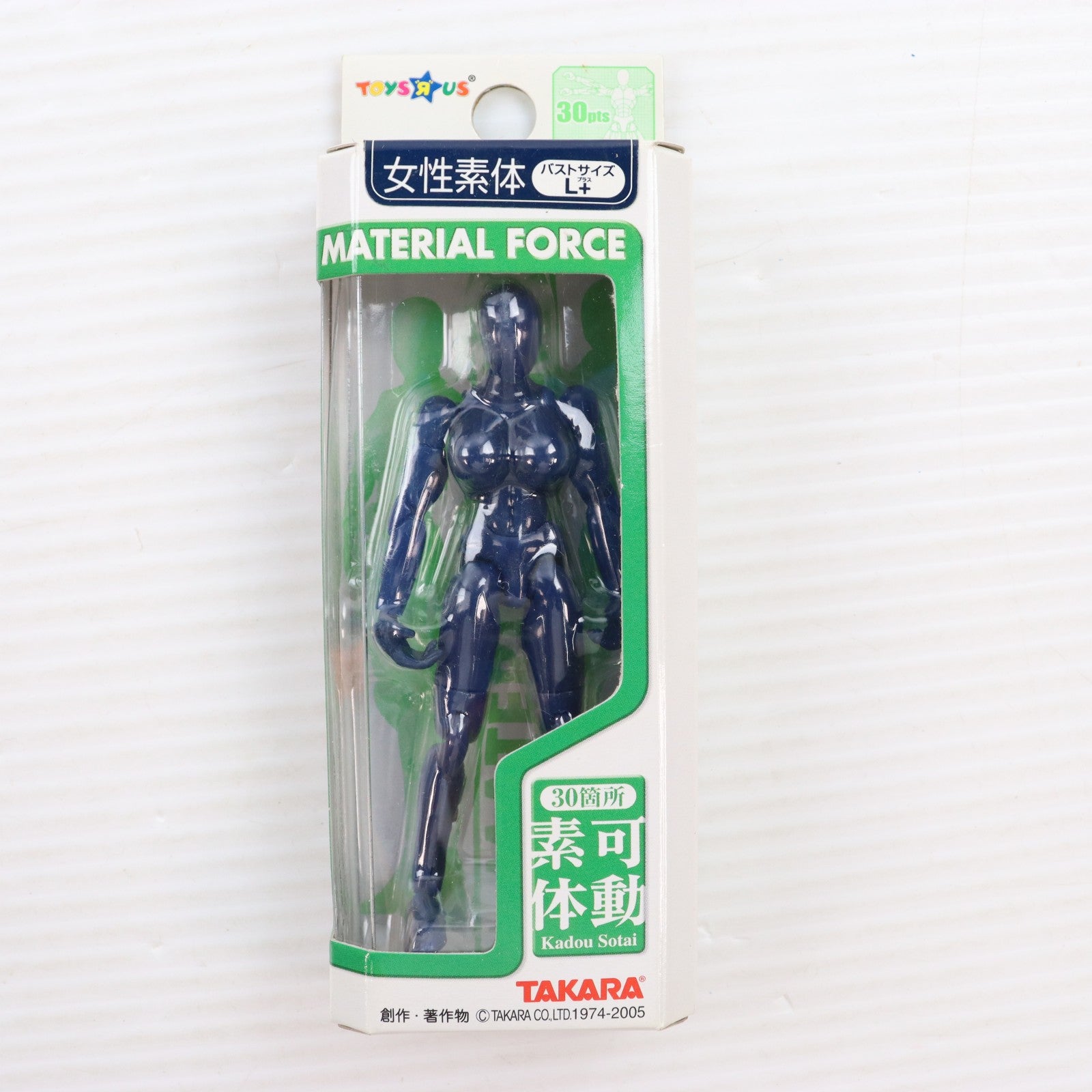 【中古即納】[FIG] トイザらス限定 ミクロマン ミクロレディナタシオン マテリアルフォース 女性素体 紺色 バストサイズL+ 完成品 可動フィギュア(ML-30) タカラ(20041231)