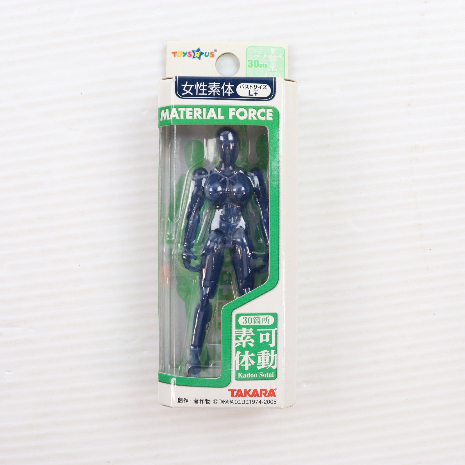 【中古即納】[FIG] トイザらス限定 ミクロマン ミクロレディナタシオン マテリアルフォース 女性素体 紺色 バストサイズL+ 完成品 可動フィギュア(ML-30) タカラ(20041231)