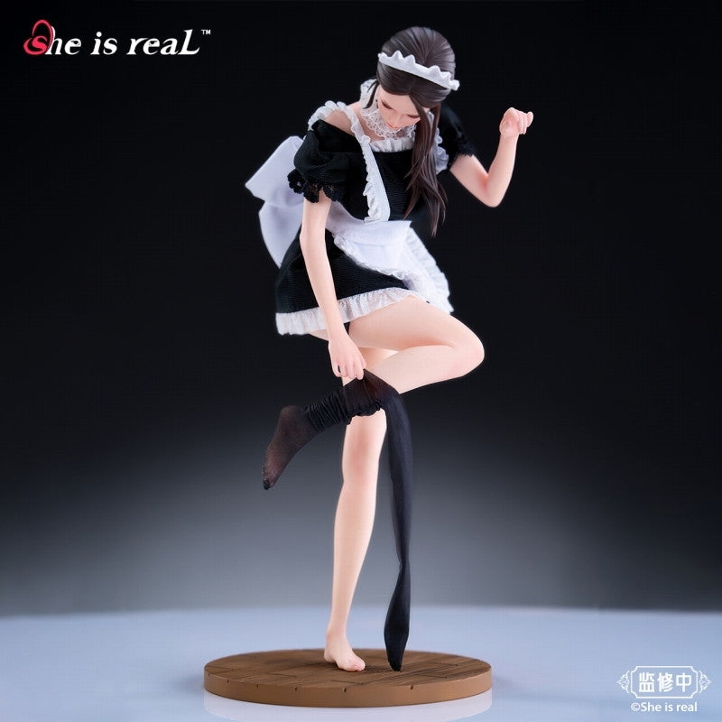 【中古即納】[FIG] ポストカード&背景屏風付属 She is real Water Droplet メイド 1/6 完成品 フィギュア BearPanda(ベアパンダ)(20260131)