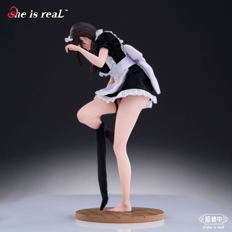【中古即納】[FIG] ポストカード&背景屏風付属 She is real Water Droplet メイド 1/6 完成品 フィギュア BearPanda(ベアパンダ)(20260131)