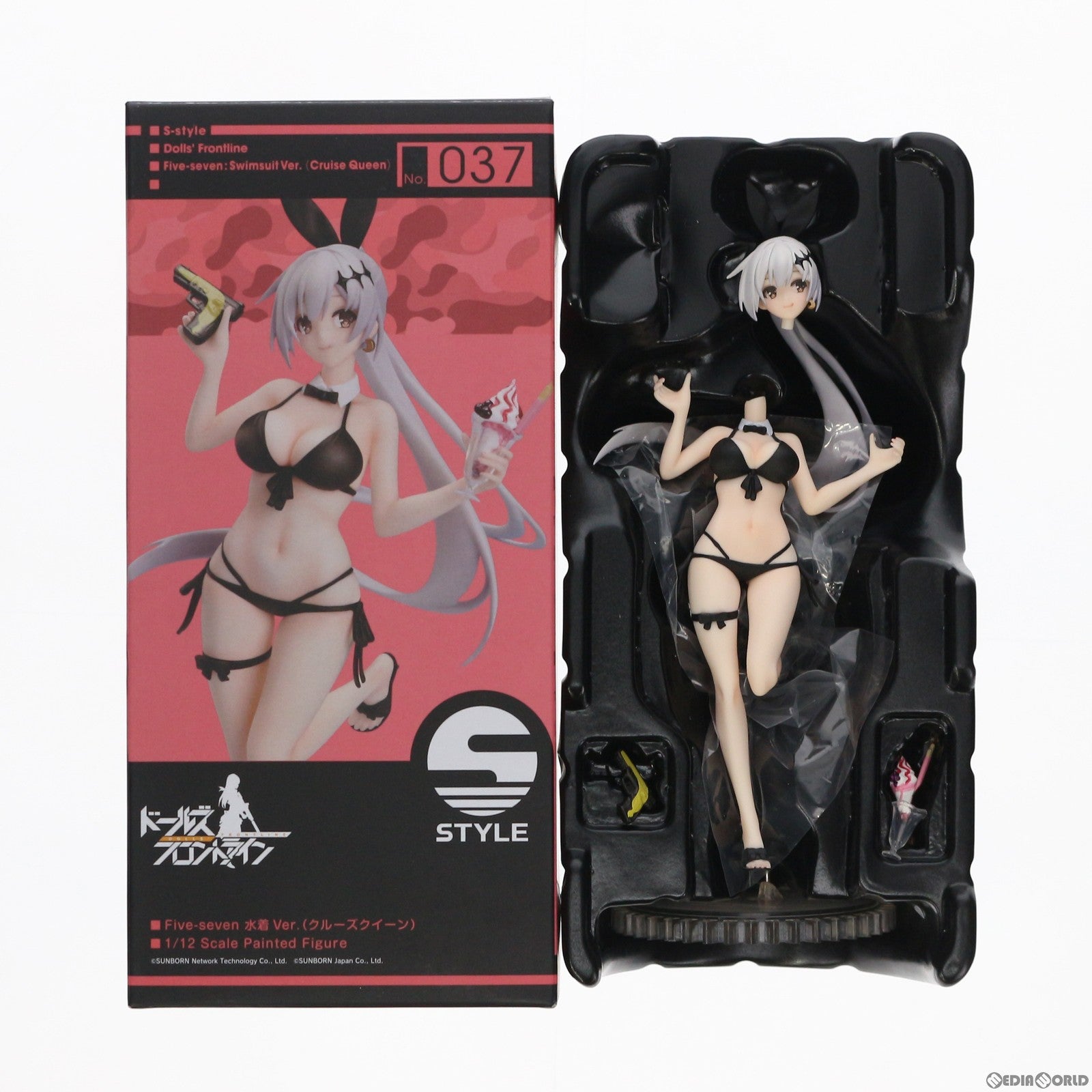 【中古即納】[FIG] S-style Five-seven 水着Ver.(クルーズクイーン) ドールズフロントライン 1/12 組立品 フィギュア GOODSMILE ONLINE SHOP&Amazon.co.jp&あみあみ限定 FREEing(フリーイング)(20200930)