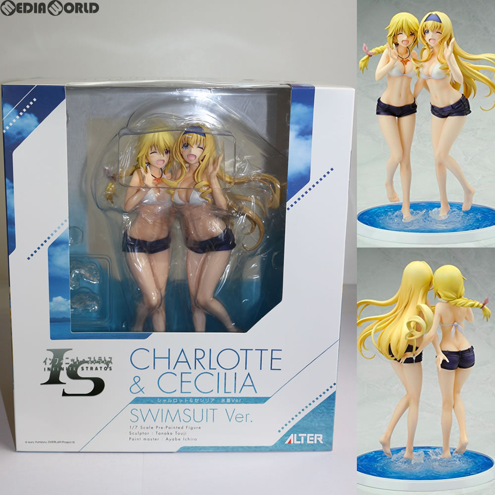 【中古即納】[FIG] シャルロット&セシリア 水着Ver. IS インフィニット・ストラトス 1/7 完成品 フィギュア アルター(20150228)