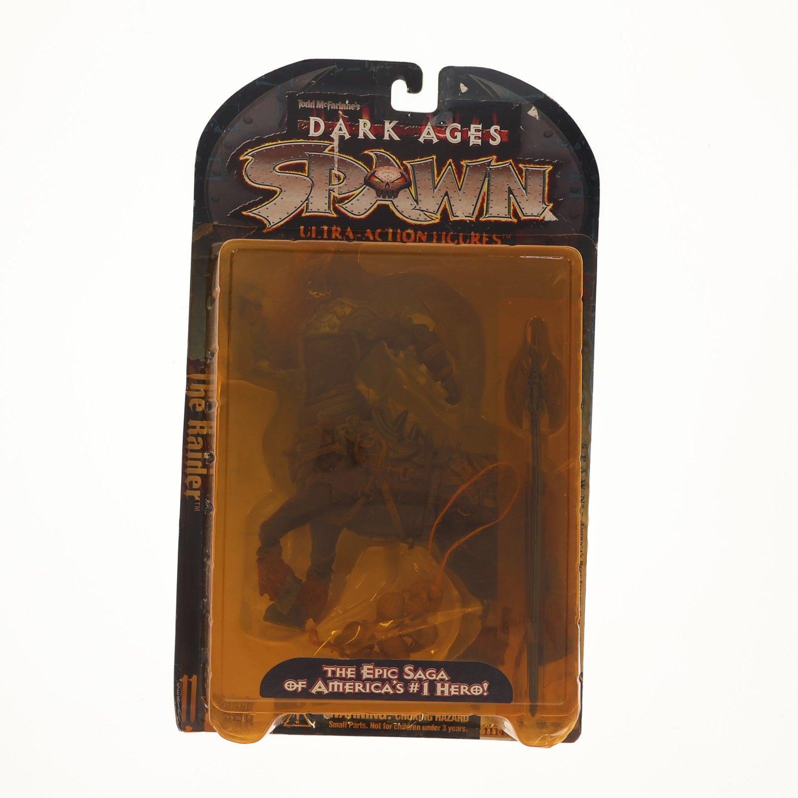 【中古即納】[FIG] スポーン・ウルトラ・アクションフィギュア シリーズ11 The Raider(ザ・レイダー) DARK AGES SPAWN(ダークエイジス スポーン) 完成品 可動フィギュア マクファーレン・トイズ(19980731)