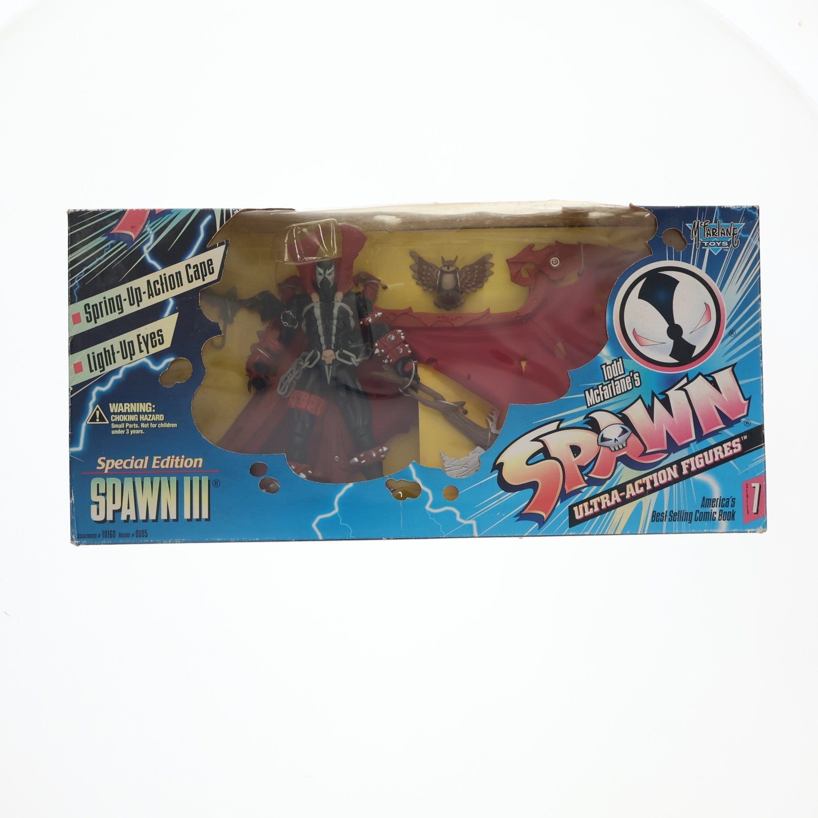 【中古即納】[FIG] スポーン・ウルトラ・アクションフィギュア シリーズ7 Special Edition スポーンIII(フクロウ付属Ver.) SPAWN 完成品 可動フィギュア マクファーレン・トイズ(19991231)