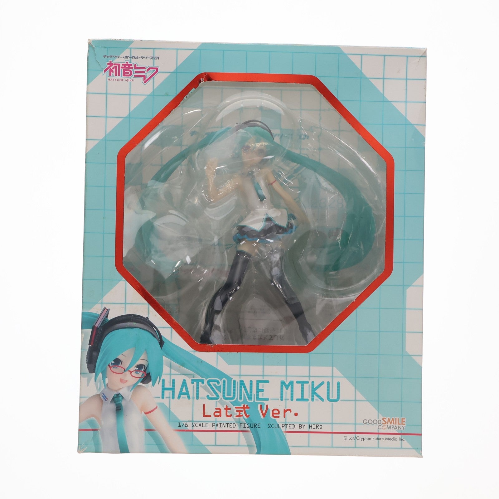 【中古即納】[FIG] 初音ミク Lat式 Ver.(らとしきばーじょん) キャラクターボーカルシリーズ01 初音ミク 1/8 完成品 フィギュア グッドスマイルカンパニー(20110820)
