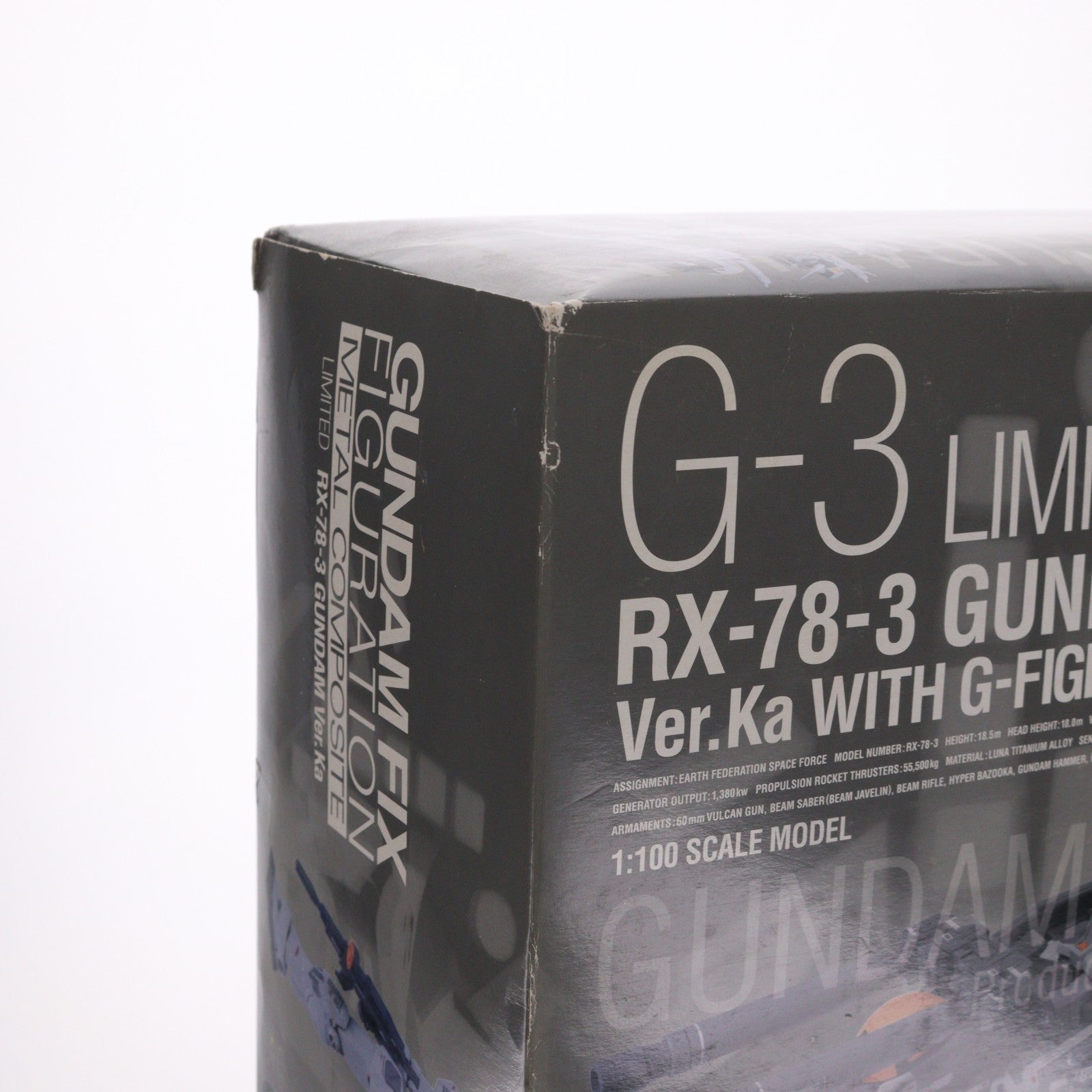 【中古即納】[FIG] GUNDAM FIX FIGURATION METAL COMPOSITE LIMITED RX-78-3 G3ガンダム Ver.Ka WITH Gファイター(G3ver.) 機動戦士ガンダム 完成品 可動フィギュア バンダイ(20070728)