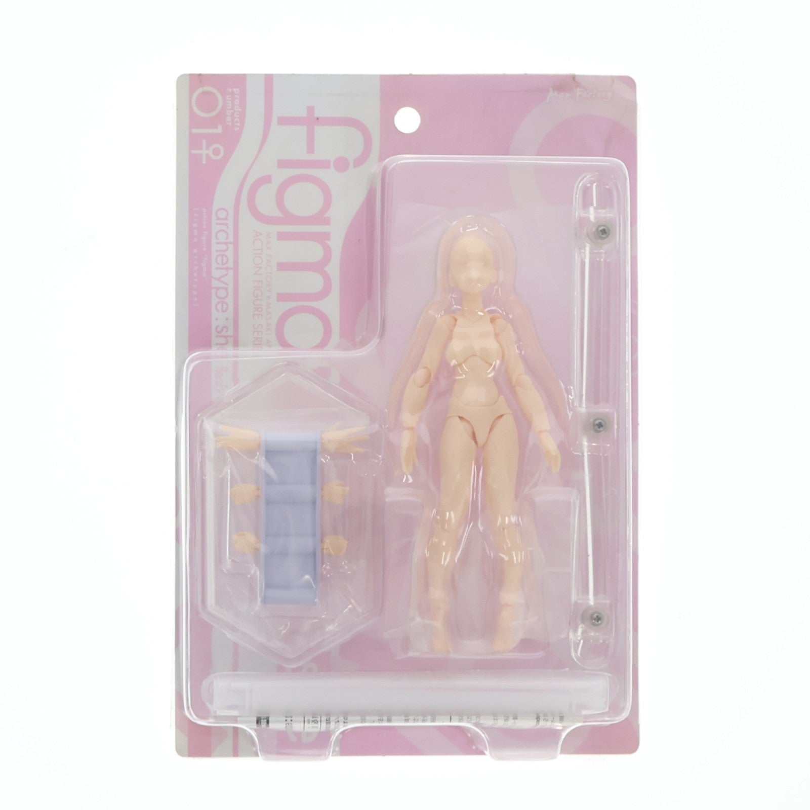 【中古即納】[FIG] (再販) GOODSMILE ONLINE SHOP限定 figma(フィグマ) 01♀ archetype:she flesh color(アーキタイプ シー フレッシュカラー) ver. 可動フィギュア マックスファクトリー(20151130)