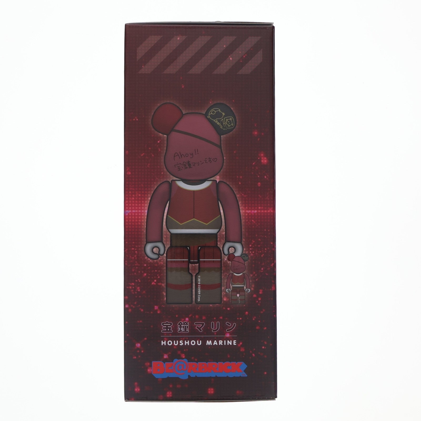 【中古即納】[FIG] BE@RBRICK(ベアブリック) 宝鐘マリン 100%&400% hololive × BE@RBRICK 完成品 可動フィギュア hololive production OFFICIAL SHOP限定 メディコム・トイ(20241024)
