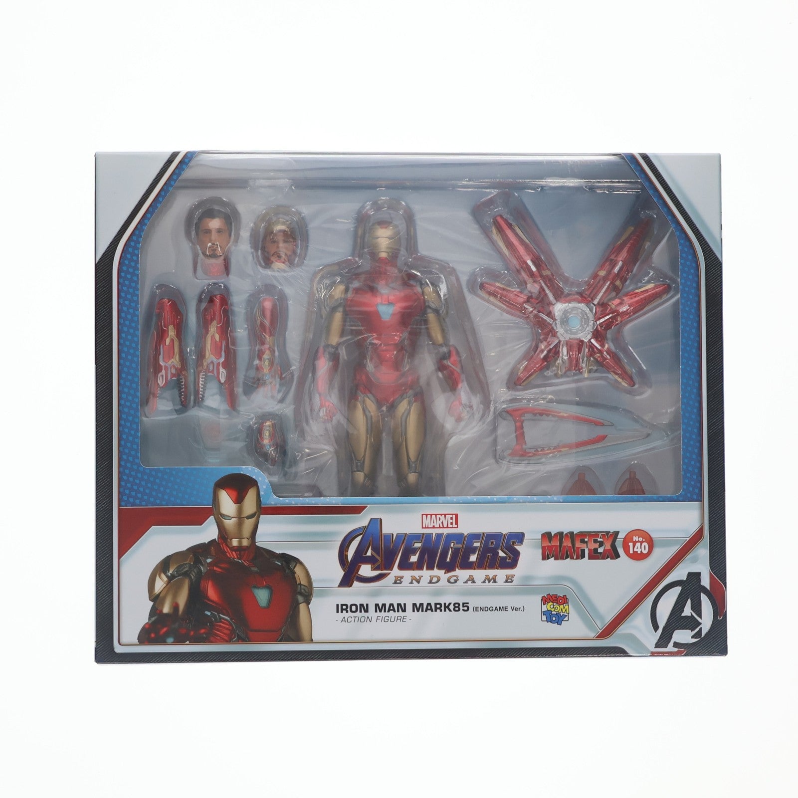 【中古即納】[FIG] マフェックス No.136 MAFEX IRON MAN MARK85(Endgame Ver.)(アイアンマン マーク85 エンドゲームVer.) アベンジャーズ/エンドゲーム 完成品 可動フィギュア メディコム・トイ(20220702)
