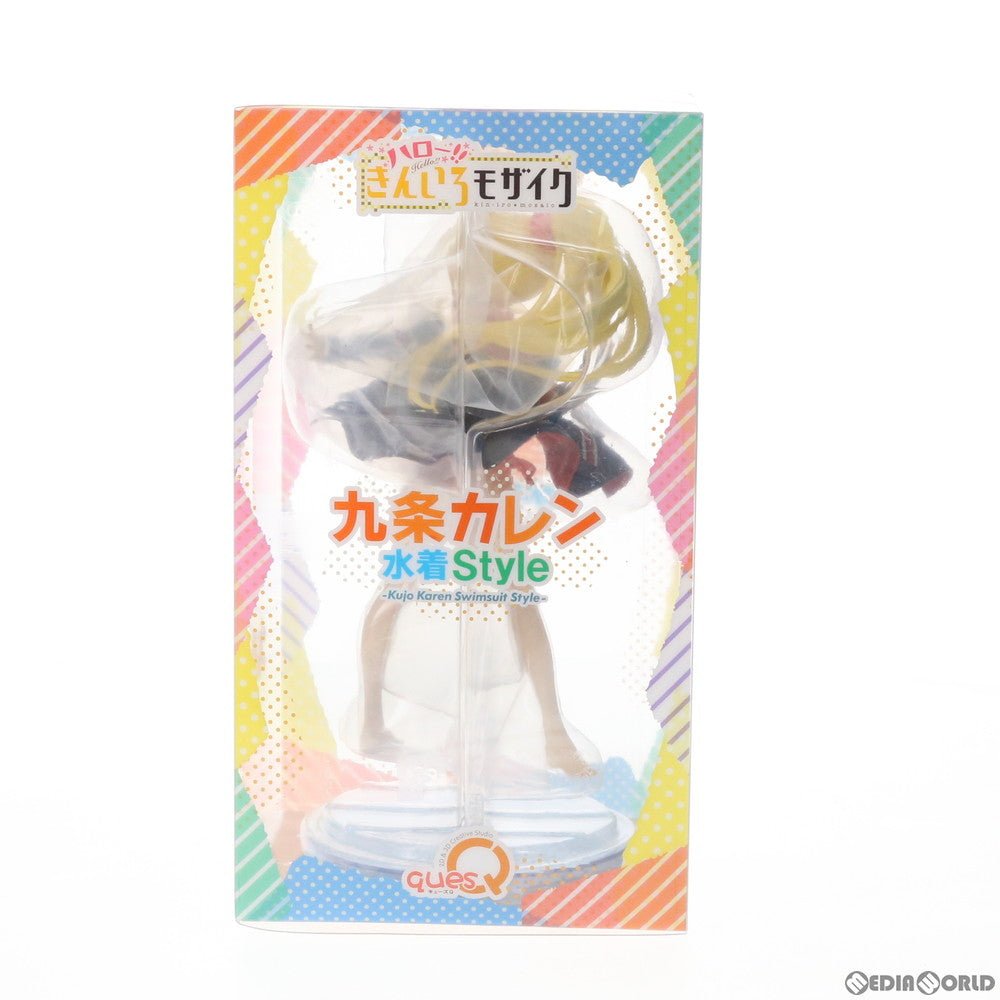 【中古即納】[FIG] 九条カレン(くじょうかれん) 水着Style ハロー!!きんいろモザイク 1/7 完成品 フィギュア キューズQ(20190531)