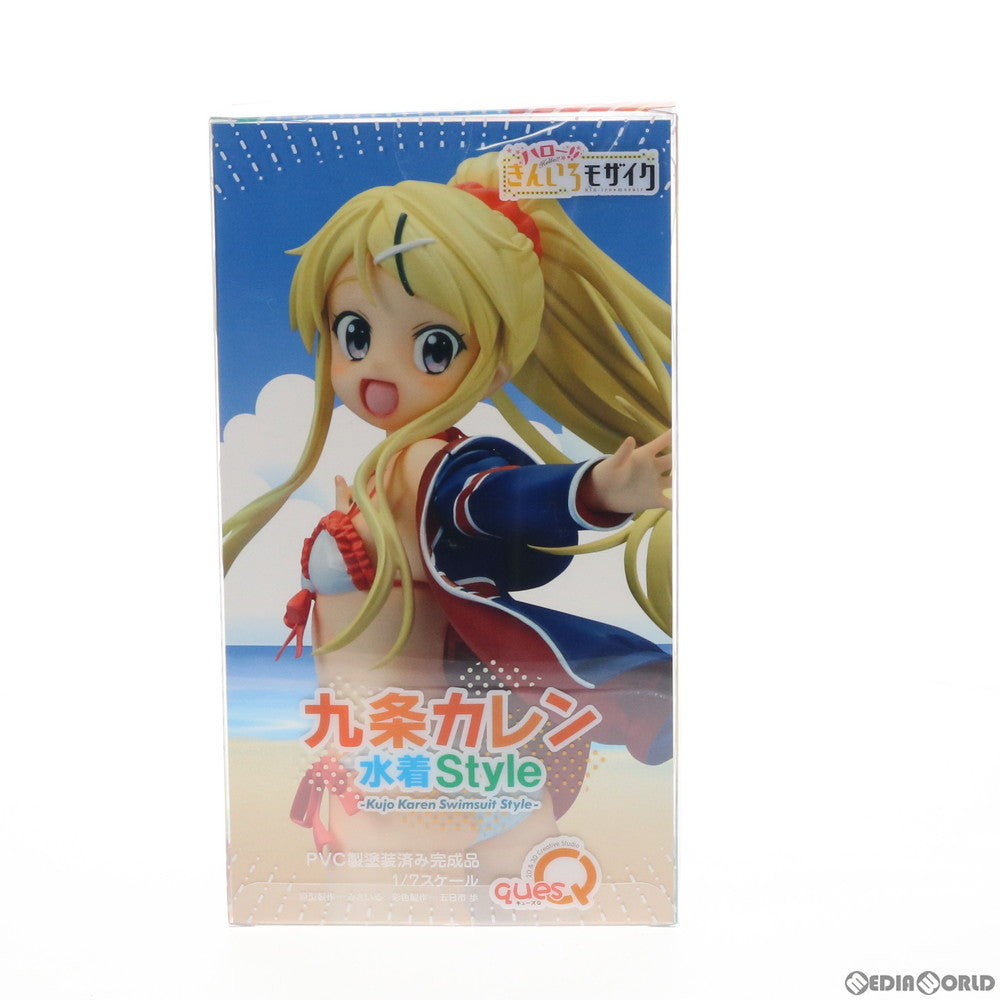 【中古即納】[FIG] 九条カレン(くじょうかれん) 水着Style ハロー!!きんいろモザイク 1/7 完成品 フィギュア キューズQ(20190531)