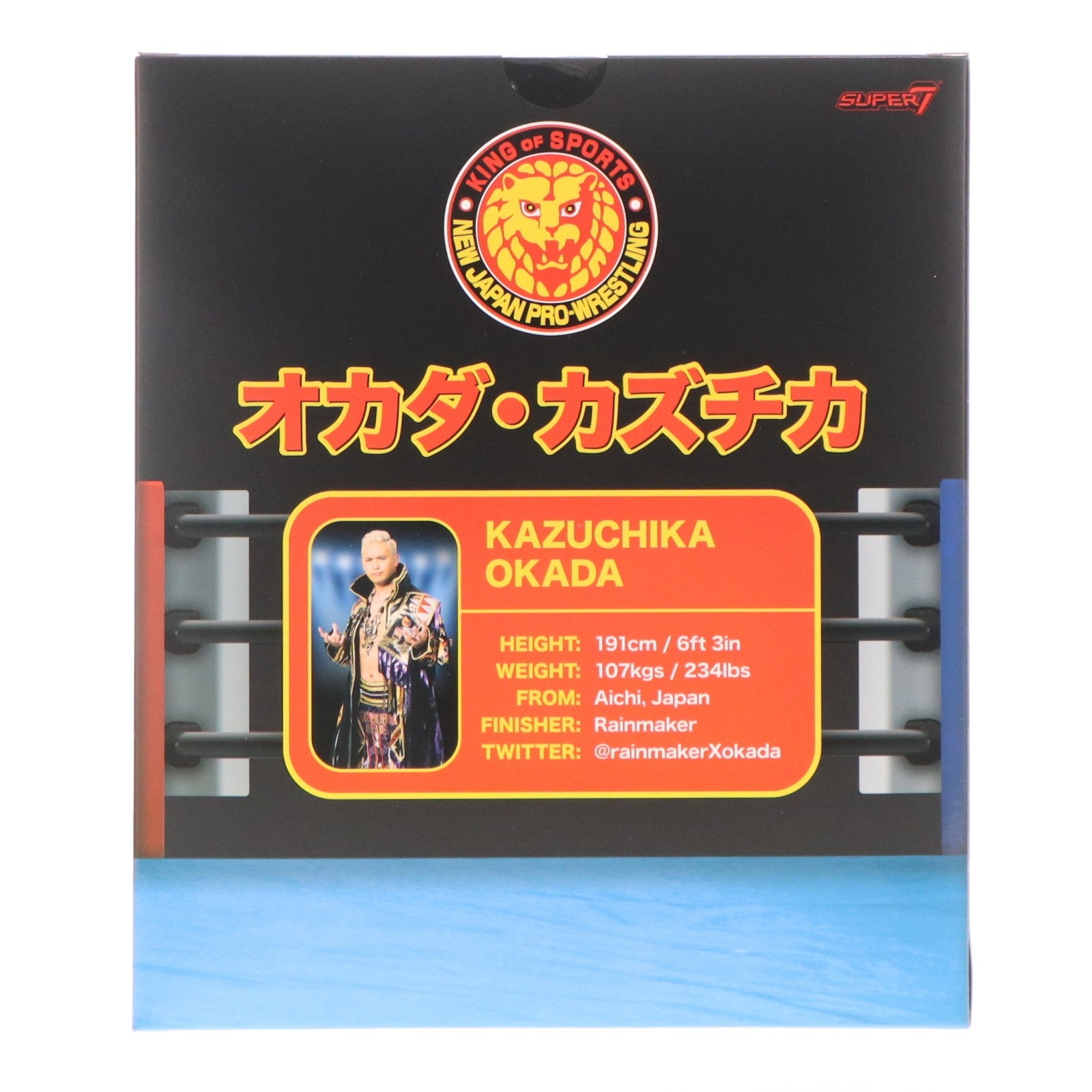 【中古即納】[FIG] オカダ・カズチカ 新日本プロレス アルティメイト 7インチ 完成品 アクションフィギュア シリーズ1(海外流通版) スーパー7(20210530)
