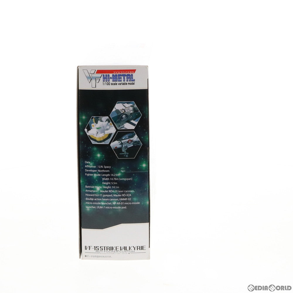 【中古即納】[FIG] VF HI-METAL VF-1S ストライクバルキリー(ロイ・フォッカー機) 超時空要塞マクロス 愛・おぼえていますか 1/100 完成品 フィギュア バンダイ(20101120)