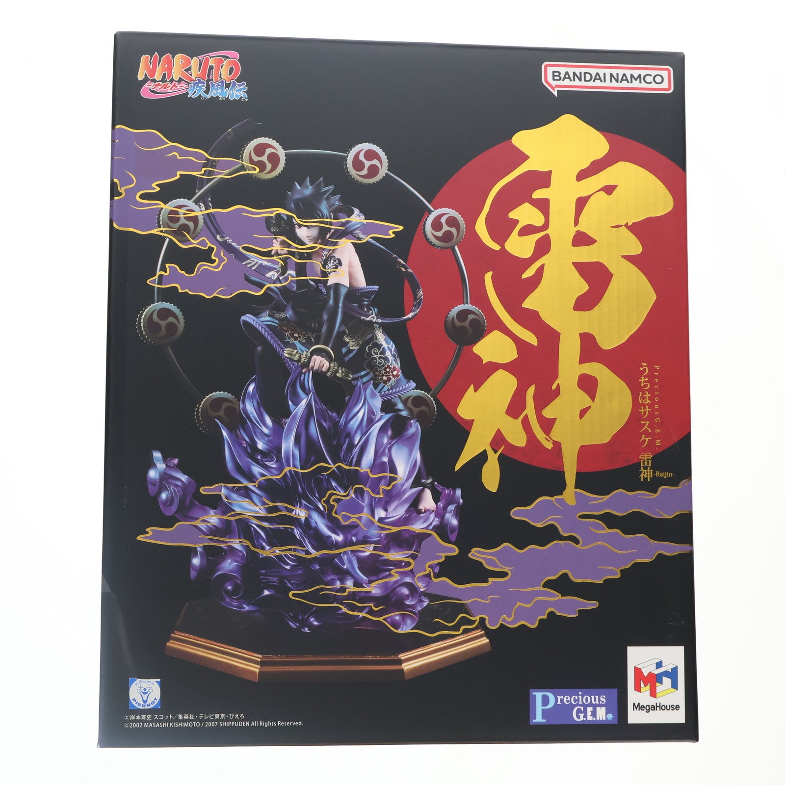 【中古即納】[FIG] Precious G.E.M.シリーズ うちはサスケ 雷神 -Raijin- NARUTO-ナルト- 疾風伝 1/7 完成品 フィギュア メガトレショップ&オンラインショップ限定 メガハウス(20231130)
