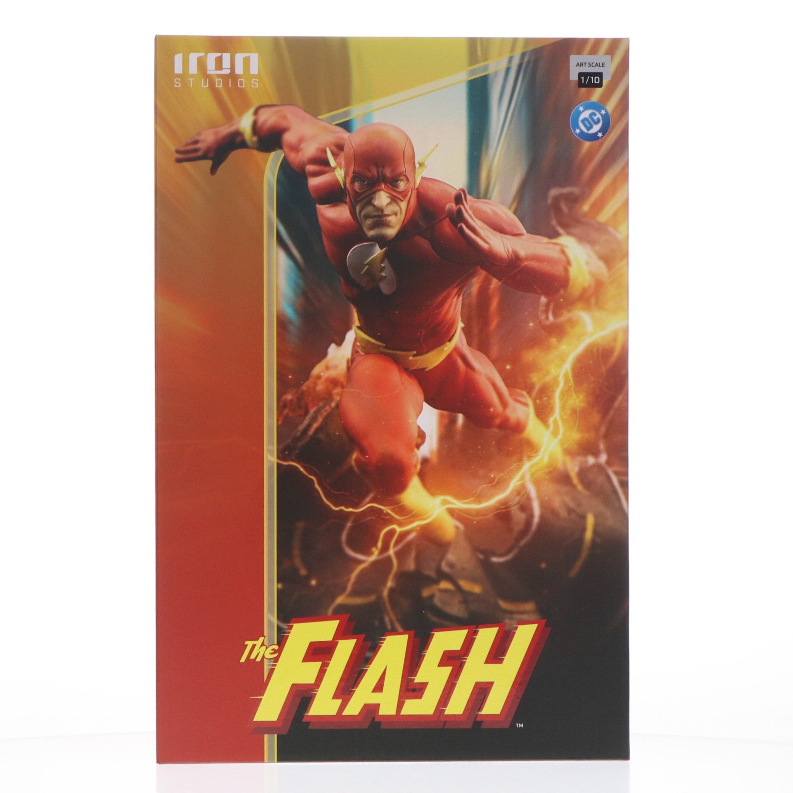 【中古即納】[FIG] 「アートスケール」 フラッシュ(アンリーシュド)[コミック] アイアン・スタジオ スタチュー 『DC』 1/10 完成品 フィギュア アイアンスタジオ(20251231)
