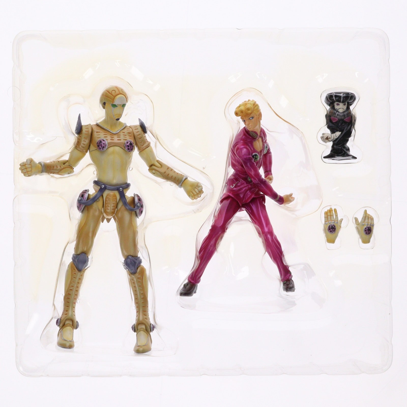 【中古即納】[FIG] ARTFX STATIC＆DYNAMIC アクションフィギュアシリーズ ジョルノ・ジョバァーナ＆ゴールド・エクスペリエンス ジョジョ コトブキヤ(20011020)
