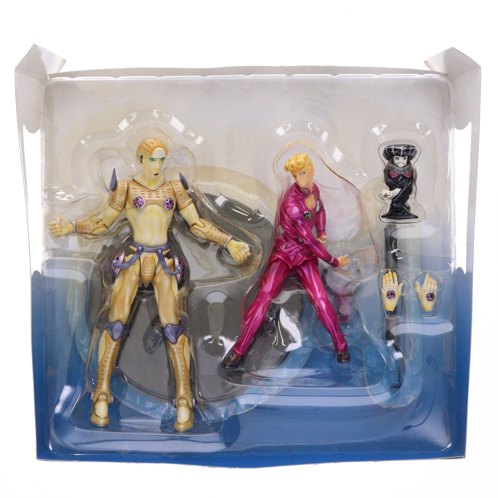 【中古即納】[FIG] ARTFX STATIC＆DYNAMIC アクションフィギュアシリーズ ジョルノ・ジョバァーナ＆ゴールド・エクスペリエンス ジョジョ コトブキヤ(20011020)