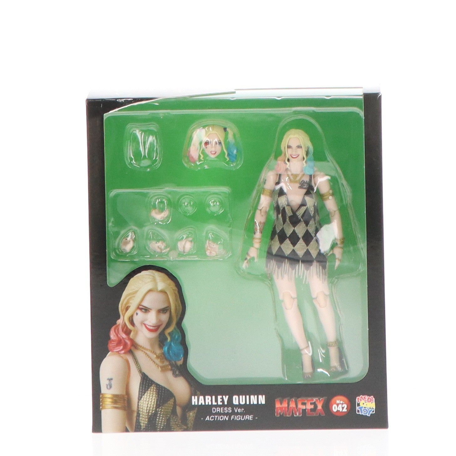 【中古即納】[FIG] マフェックス No.042 MAFEX HARLEY QUINN(DRESS Ver.)(ハーレイ・クイン ドレスバージョン) SUICIDE SQUAD(スーサイド・スクワッド) 完成品 可動フィギュア メディコム・トイ(20170730)