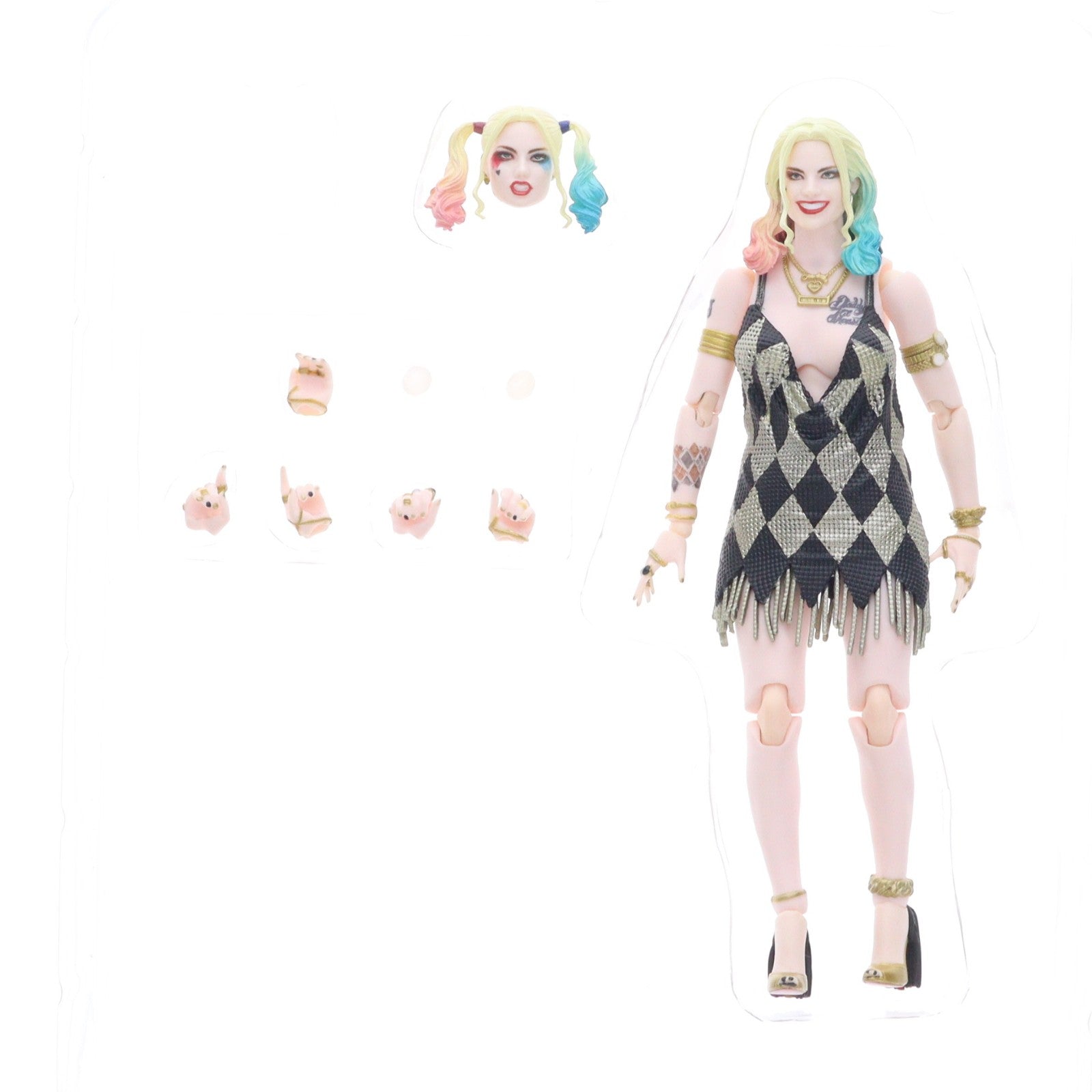 【中古即納】[FIG] マフェックス No.042 MAFEX HARLEY QUINN(DRESS Ver.)(ハーレイ・クイン ドレスバージョン) SUICIDE SQUAD(スーサイド・スクワッド) 完成品 可動フィギュア メディコム・トイ(20170730)