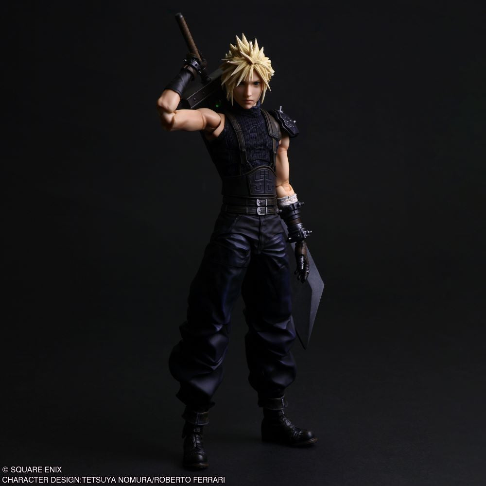 【中古即納】[FIG] PLAY ARTS真(プレイアーツ真) クラウド・ストライフ FINAL FANTASY VII REBIRTH(ファイナルファンタジー7 リバース) 完成品 可動フィギュア スクウェア・エニックス(20260430)