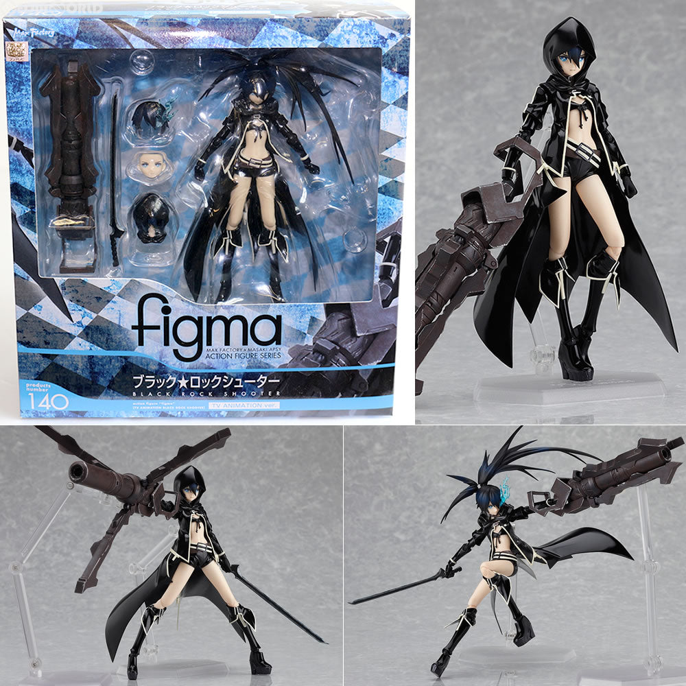 【中古即納】[FIG] figma(フィグマ) 140 ブラック★ロックシューター TV ANIMATION ver. TV ANIMATION BLACK ROCK SHOOTER 完成品 可動フィギュア マックスファクトリー(20120810)