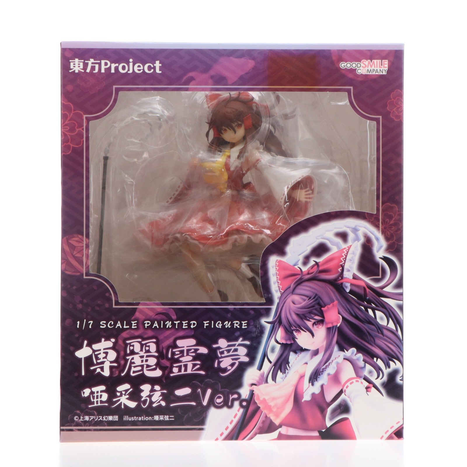 【中古即納】[FIG] 博麗霊夢(はくれいれいむ) 唖采弦二Ver. 東方project 1/7 完成品 フィギュア アクアマリン(20211014)