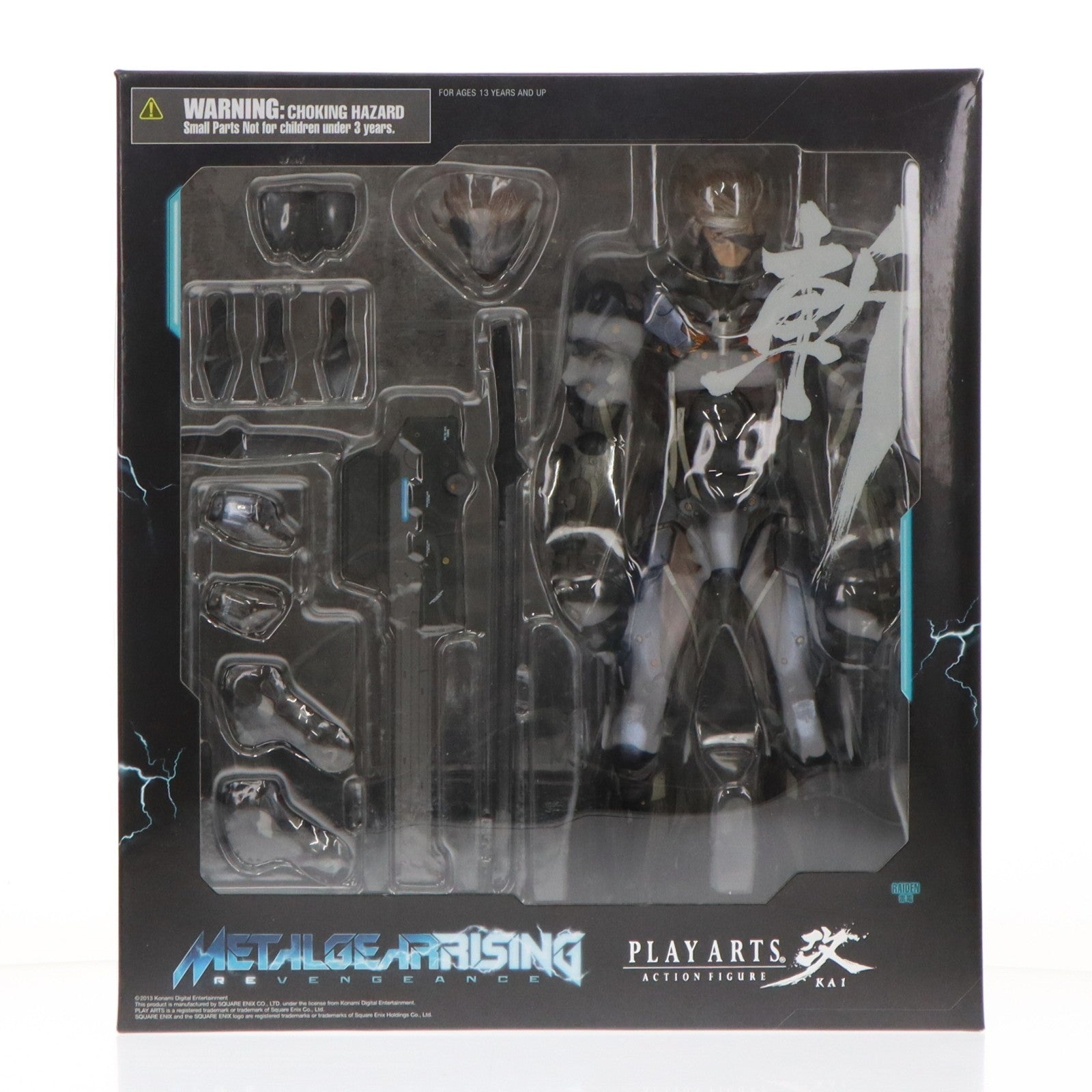 【中古即納】[FIG] PLAY ARTS改(プレイアーツ改) 雷電 METAL GEAR RISING REVENGEANCE 完成品 可動フィギュア スクウェア・エニックス(20130222)